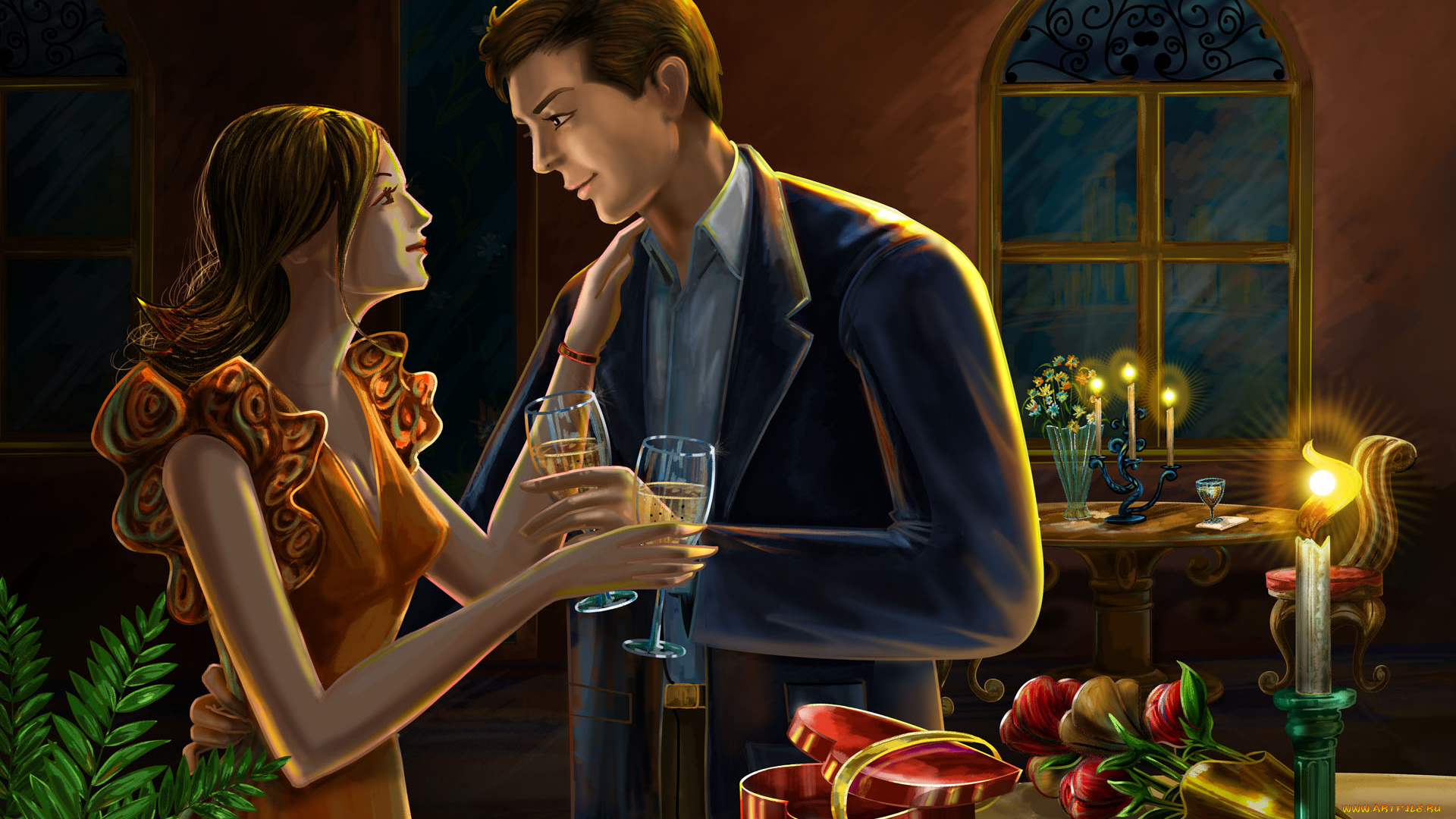 рисованные, люди