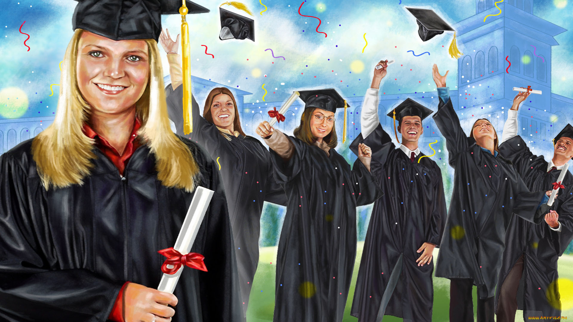 рисованные, люди