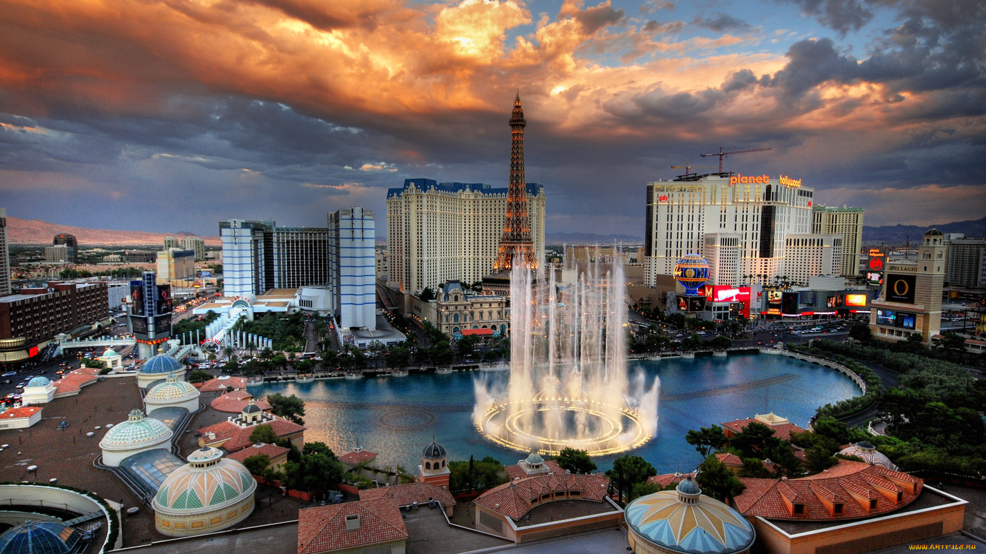 города, лас, вегас, сша