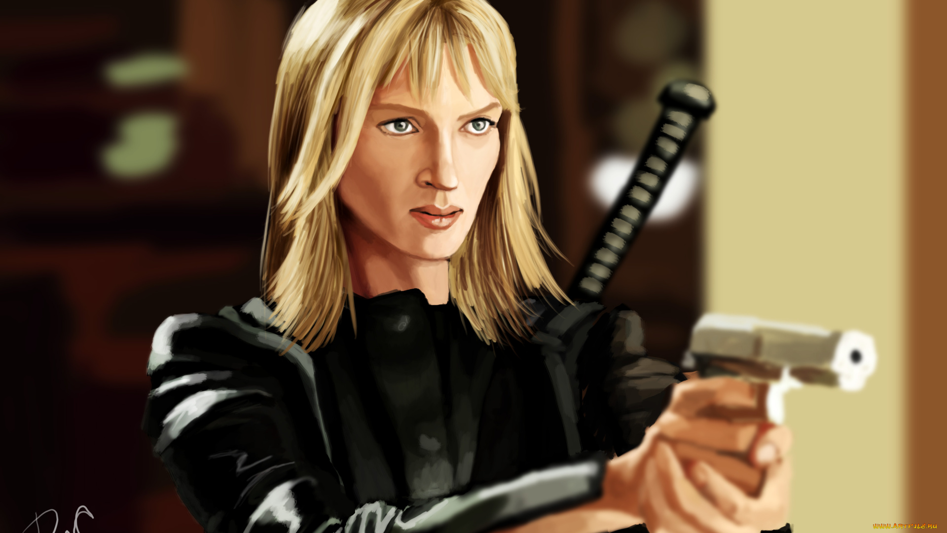 рисованные, люди, киллер, beatrix, kiddo