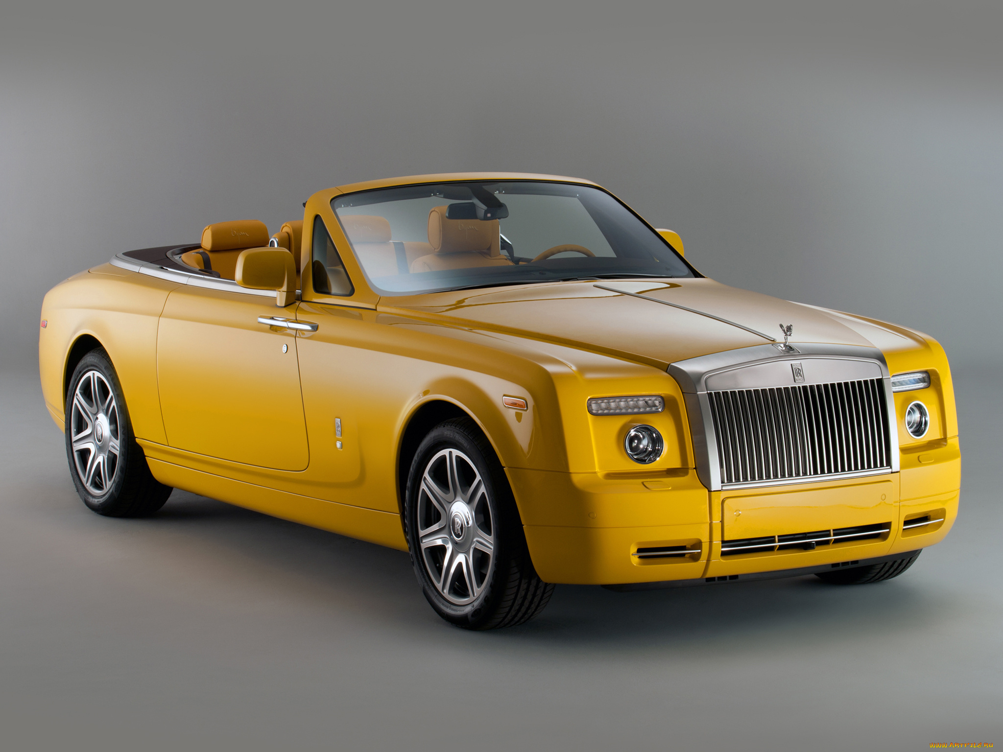 автомобили, rolls, royce, купе, желтый