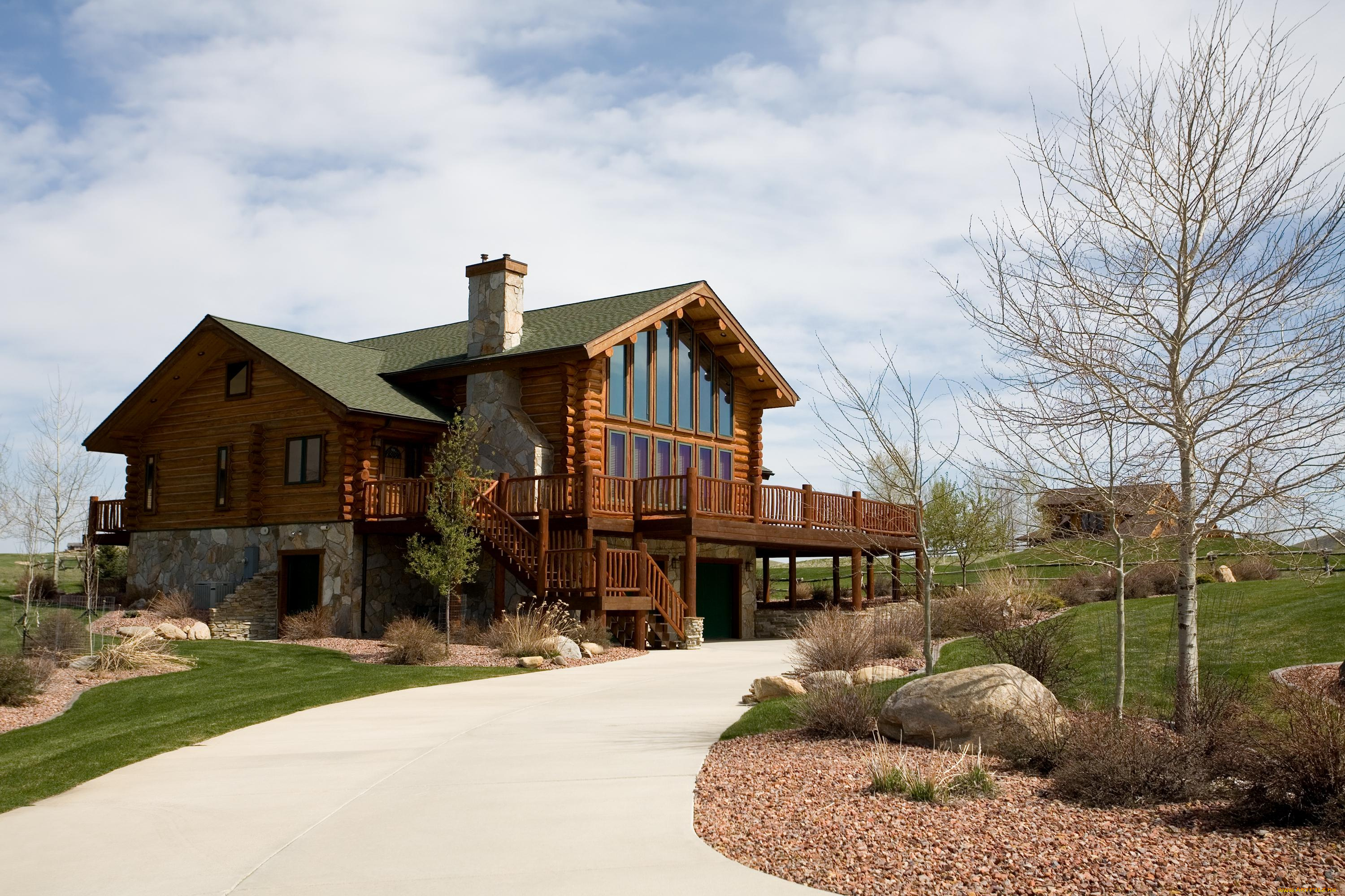 города, здания, дома, дом, интерьер, природа, уют, деревья, участок