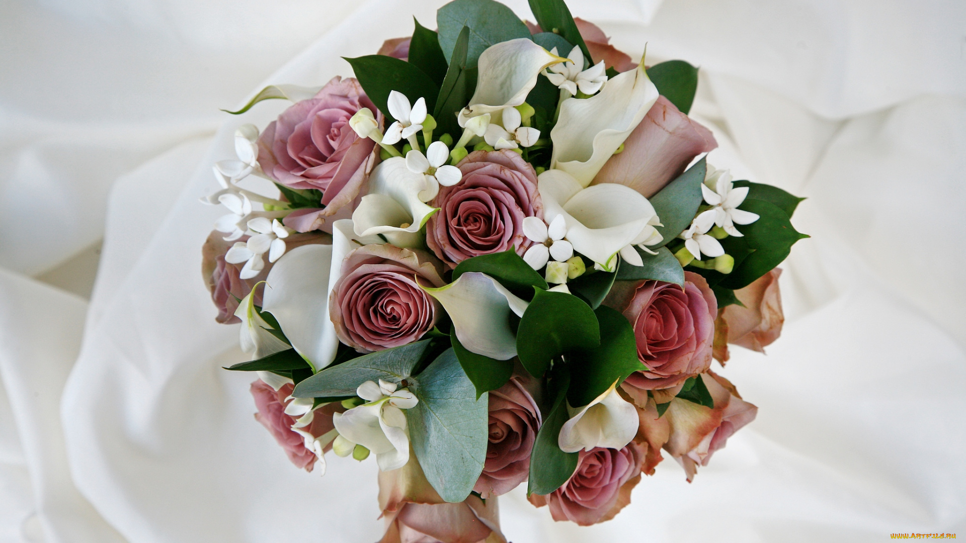 цветы, букеты, композиции, каллы, розы