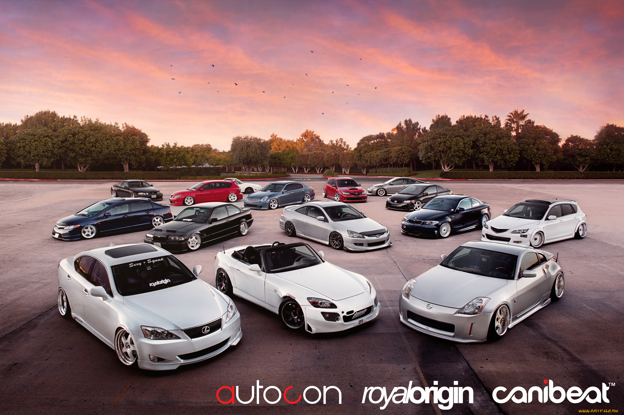 автомобили, разные, вместе, mix