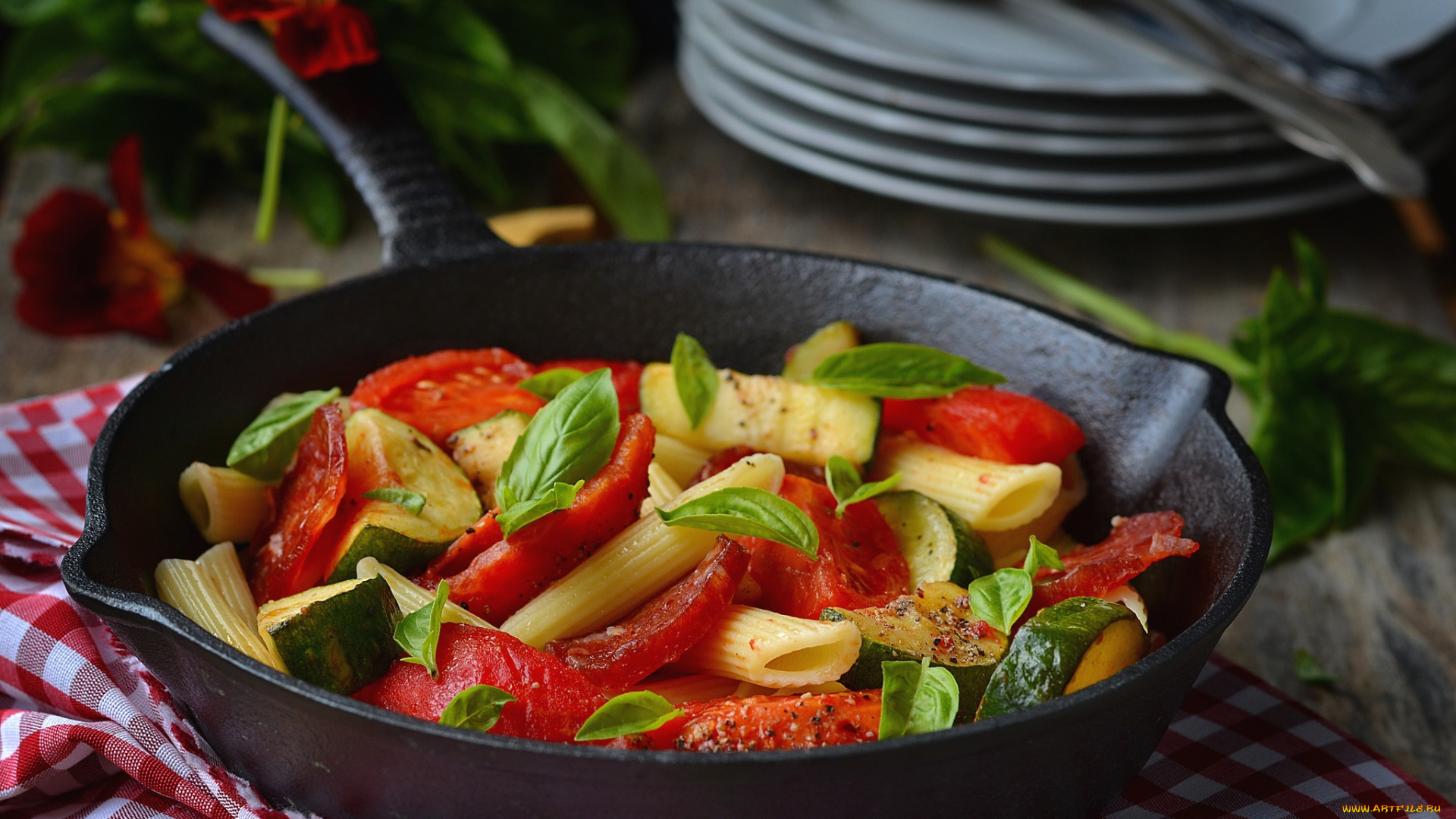 еда, макаронные, блюда, макароны, овощи