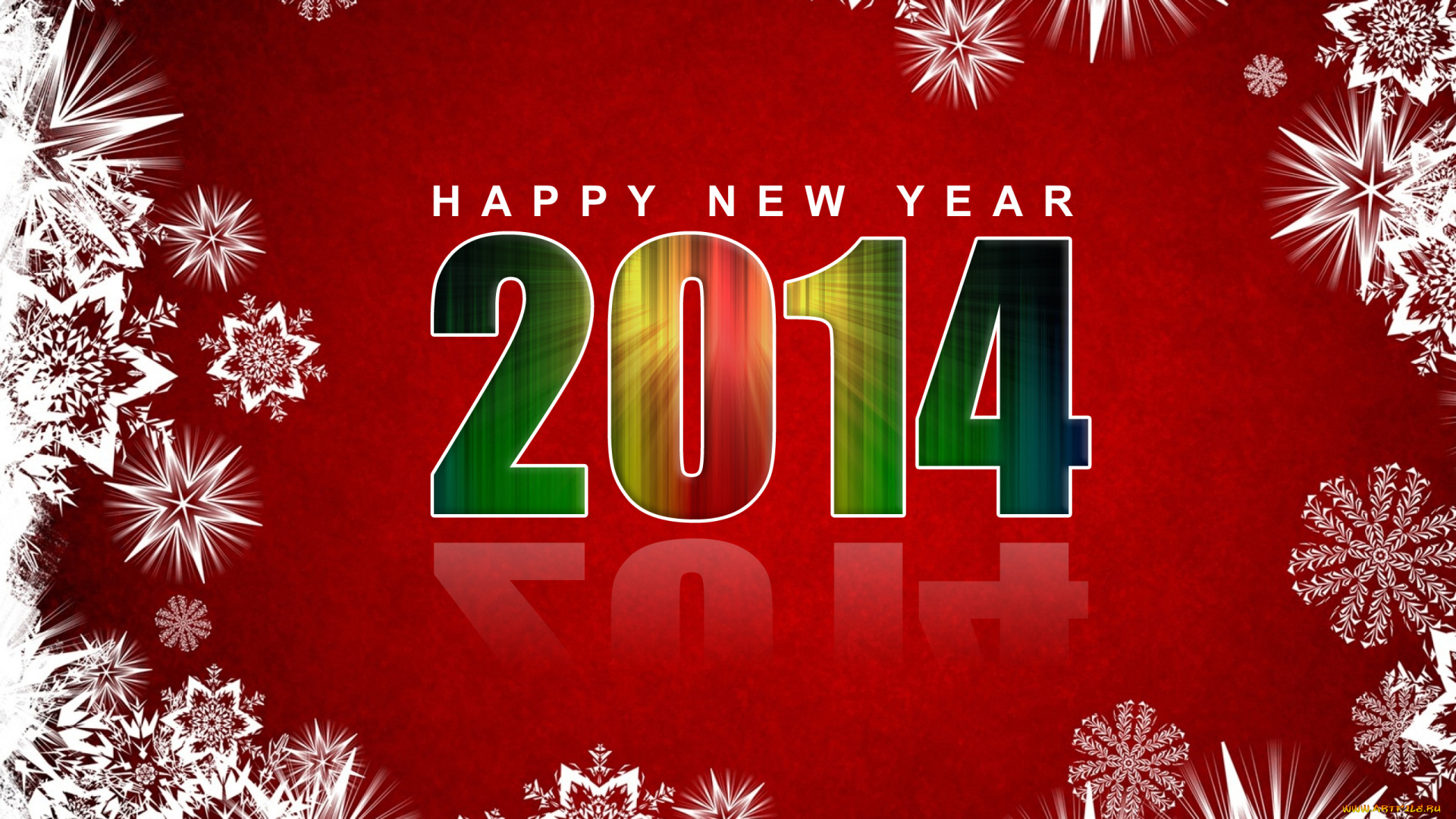 праздничные, векторная, графика, , новый, год, новый, год, цифры, снежинки