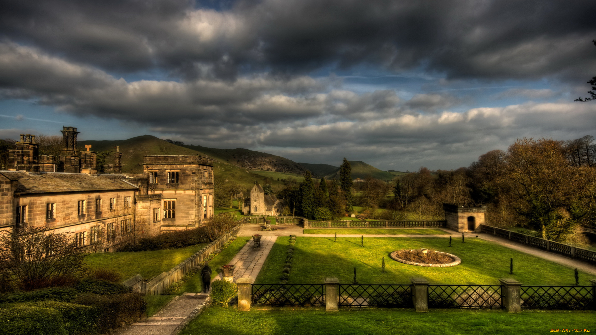 staffordshire, англия, города, -, пейзажи, ландшафт, парк, здания, англия, staffordshire