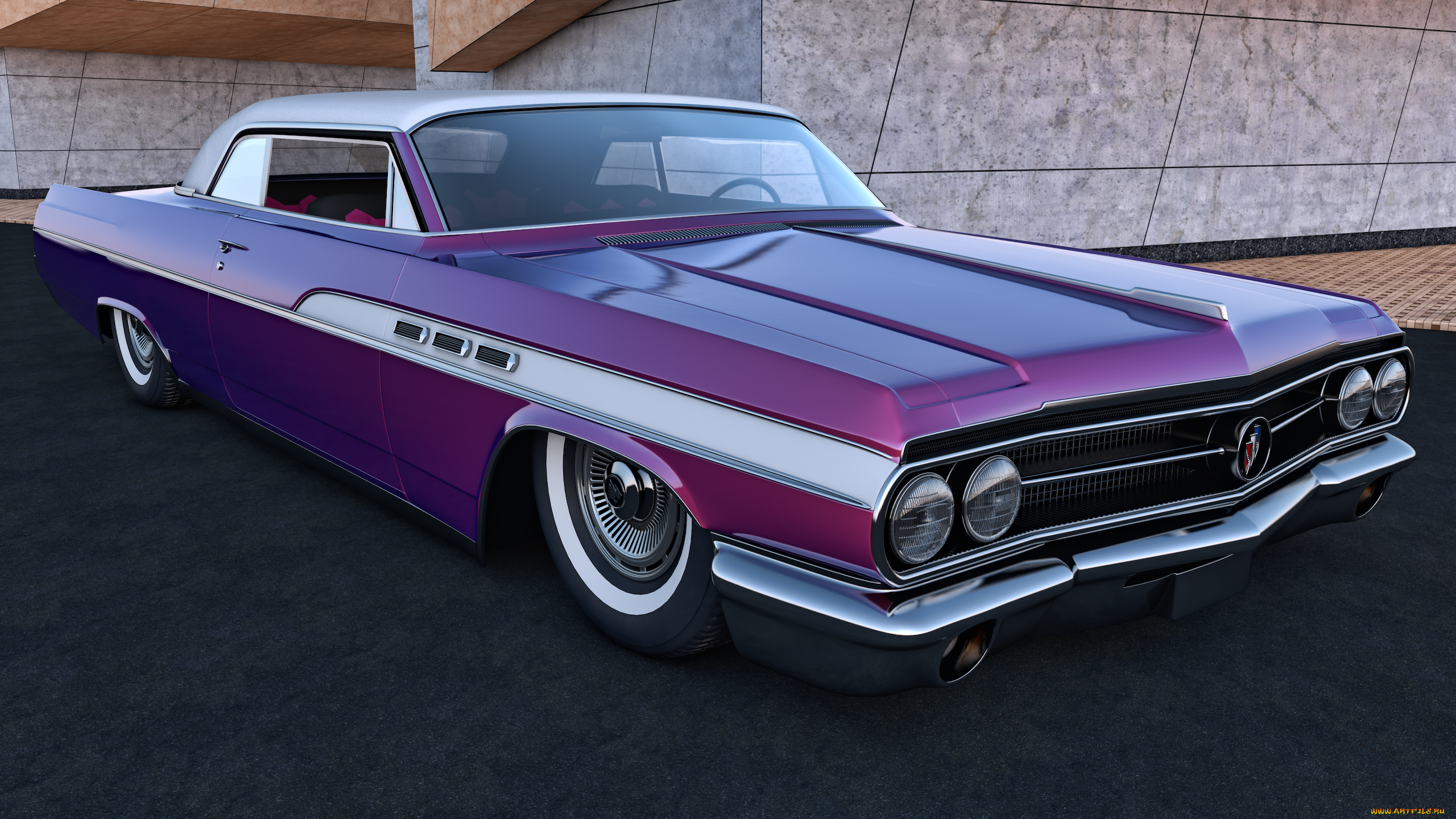 автомобили, 3д, convertible, 1963, buick, wildcat, mk1