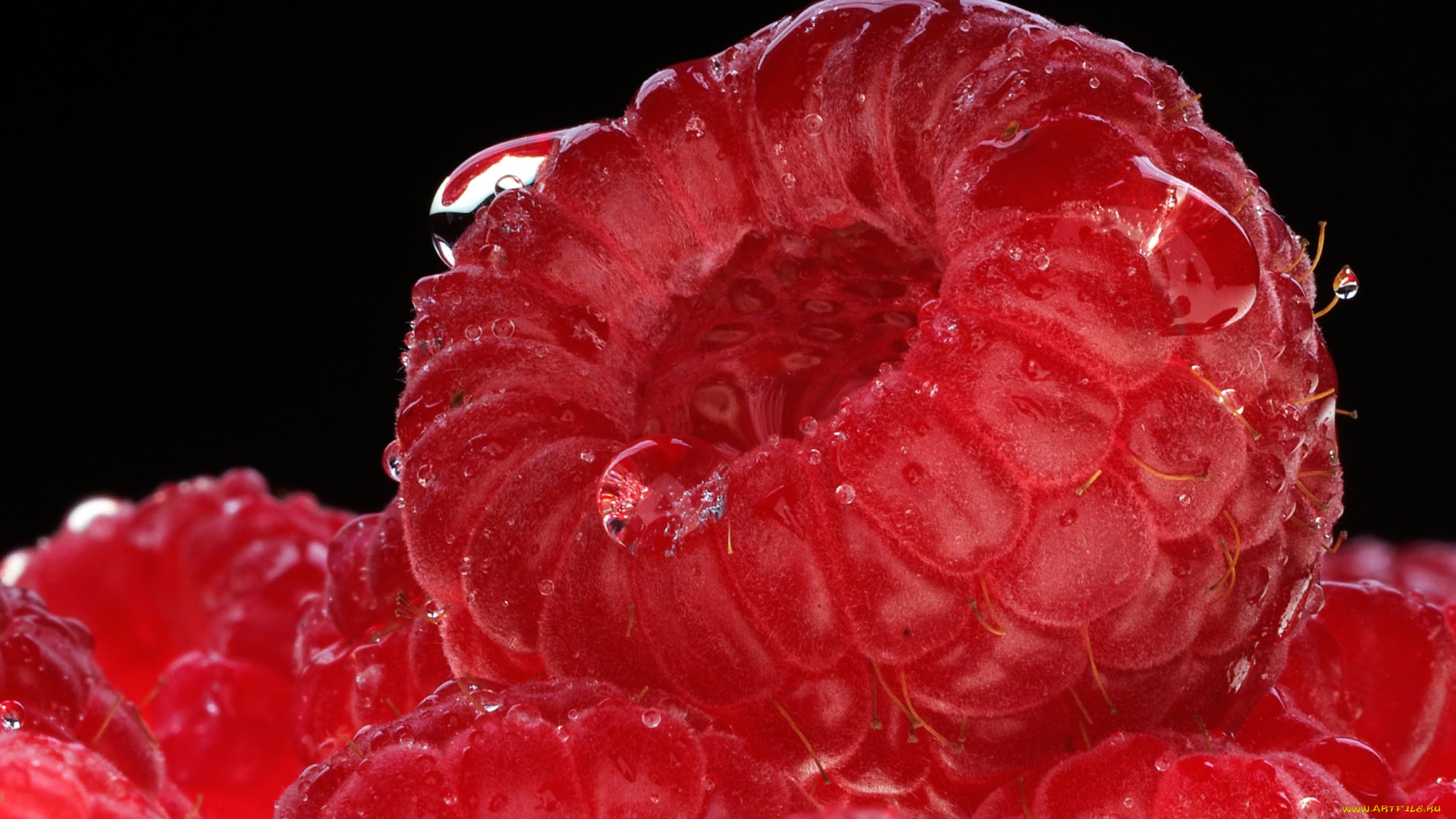 еда, малина, ягода-малина, raspberry, фон