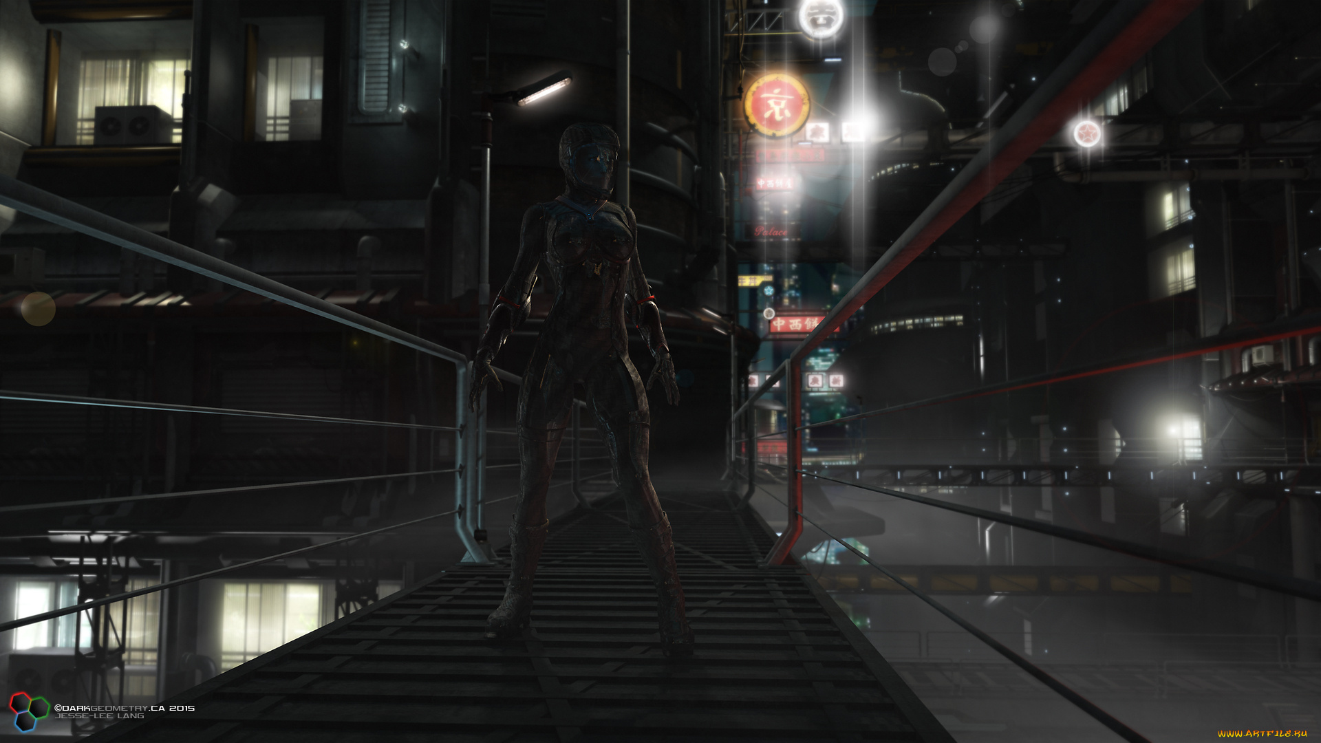 3д, графика, фантазия, , fantasy, darkgeometryar, изгой