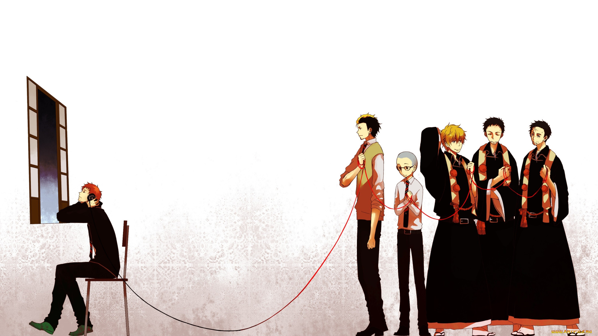 аниме, ao, no, exorcist, синий, экзорцист, парни, фон, арт