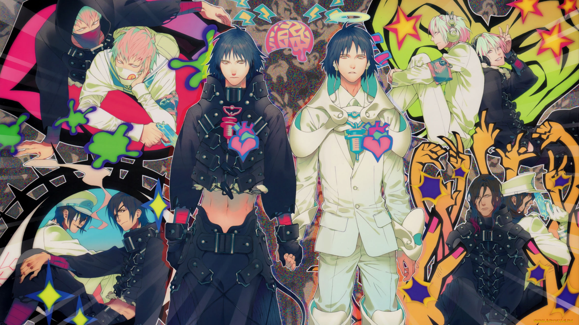 аниме, dramatical, murder, братья, драматическое, убийство, аоба