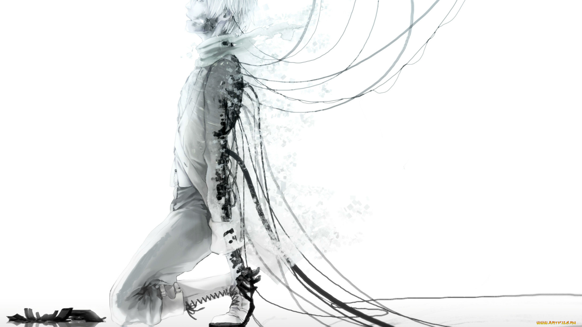 аниме, dramatical, murder, драматическое, убийство, арт, киборг