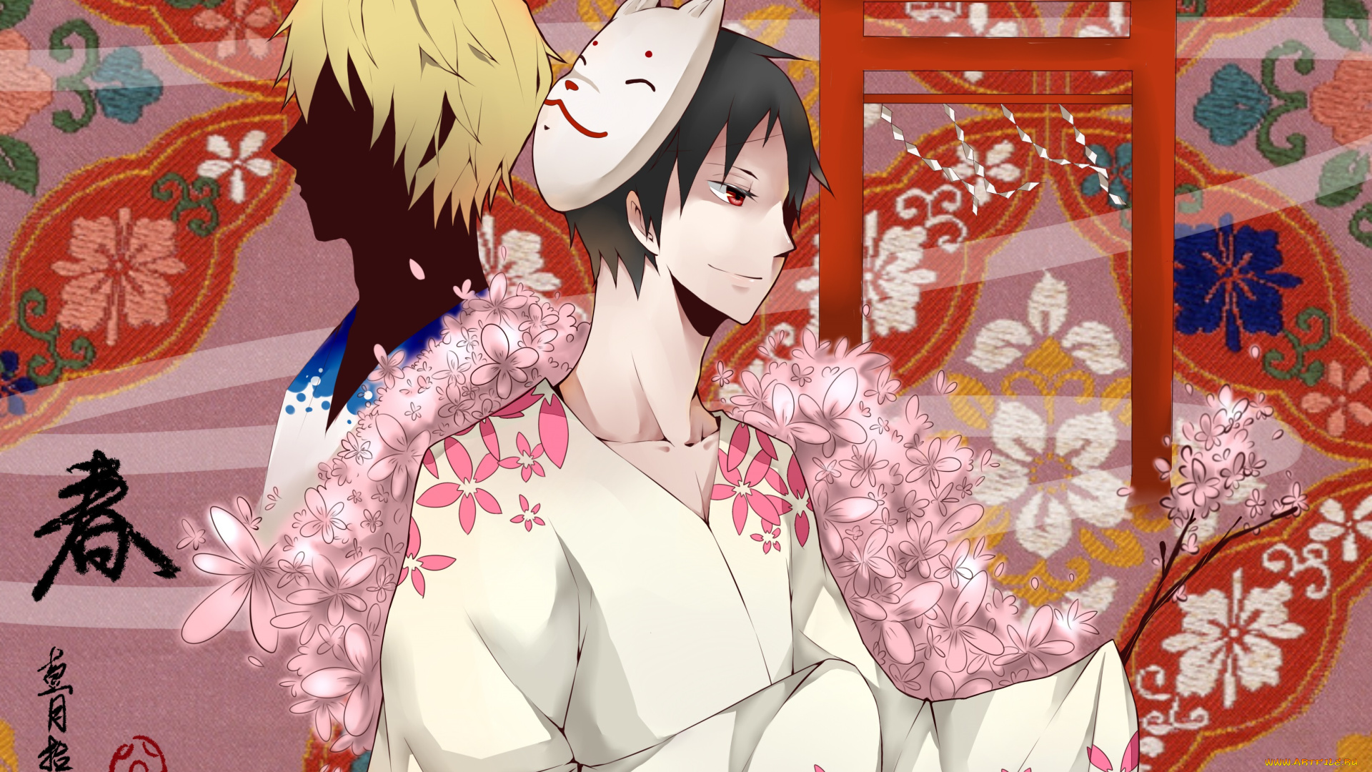 аниме, durarara, изая, орихара, шизуо, хейваджима, парни, арт