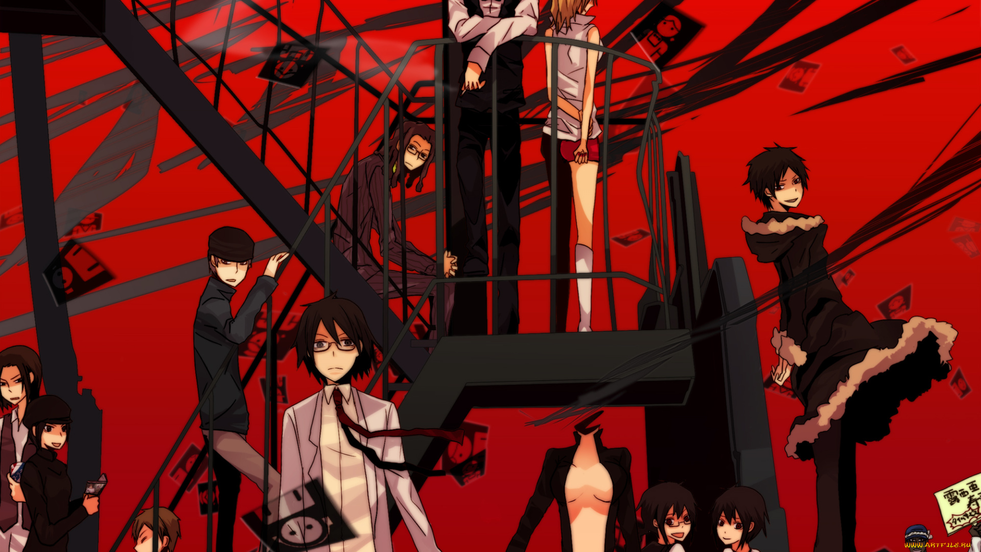 аниме, durarara, парни, селти, персонажи, изая, орихара, шинра, шизуо, хейваджима