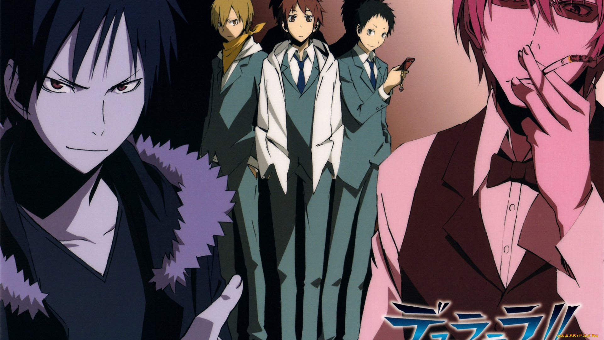 аниме, durarara, парни, шизуо, хейваджима, изая, орихара