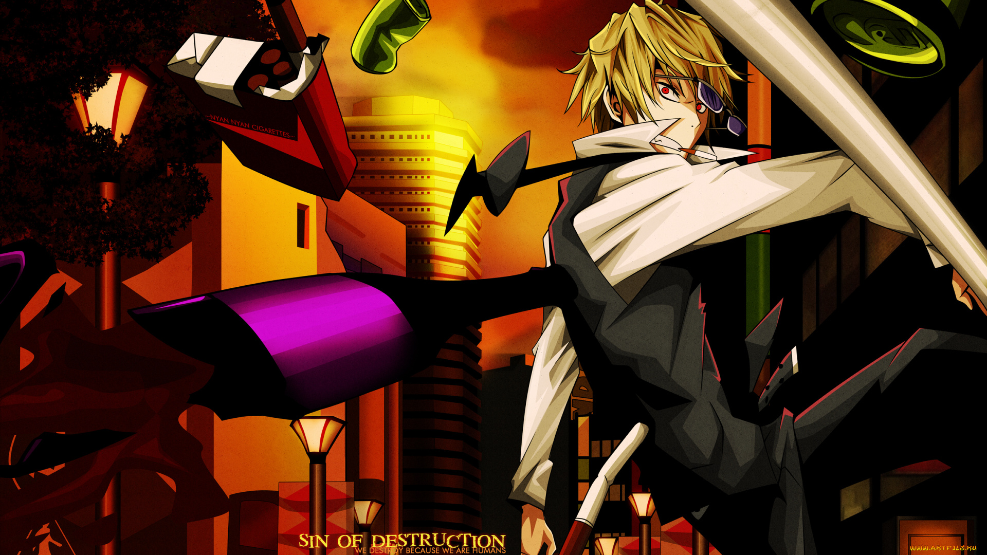 аниме, durarara, шизуо, хейваджима