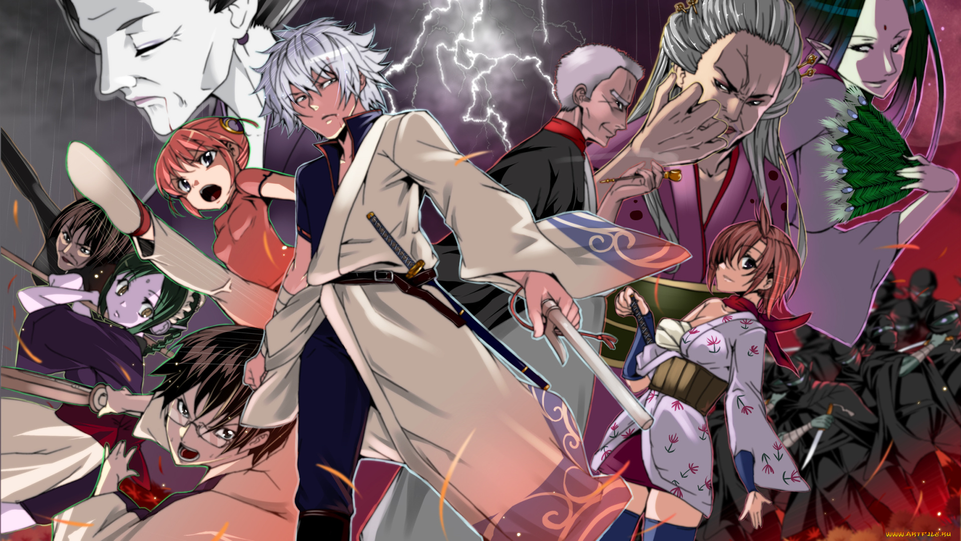 аниме, gintama, арт, гинтама