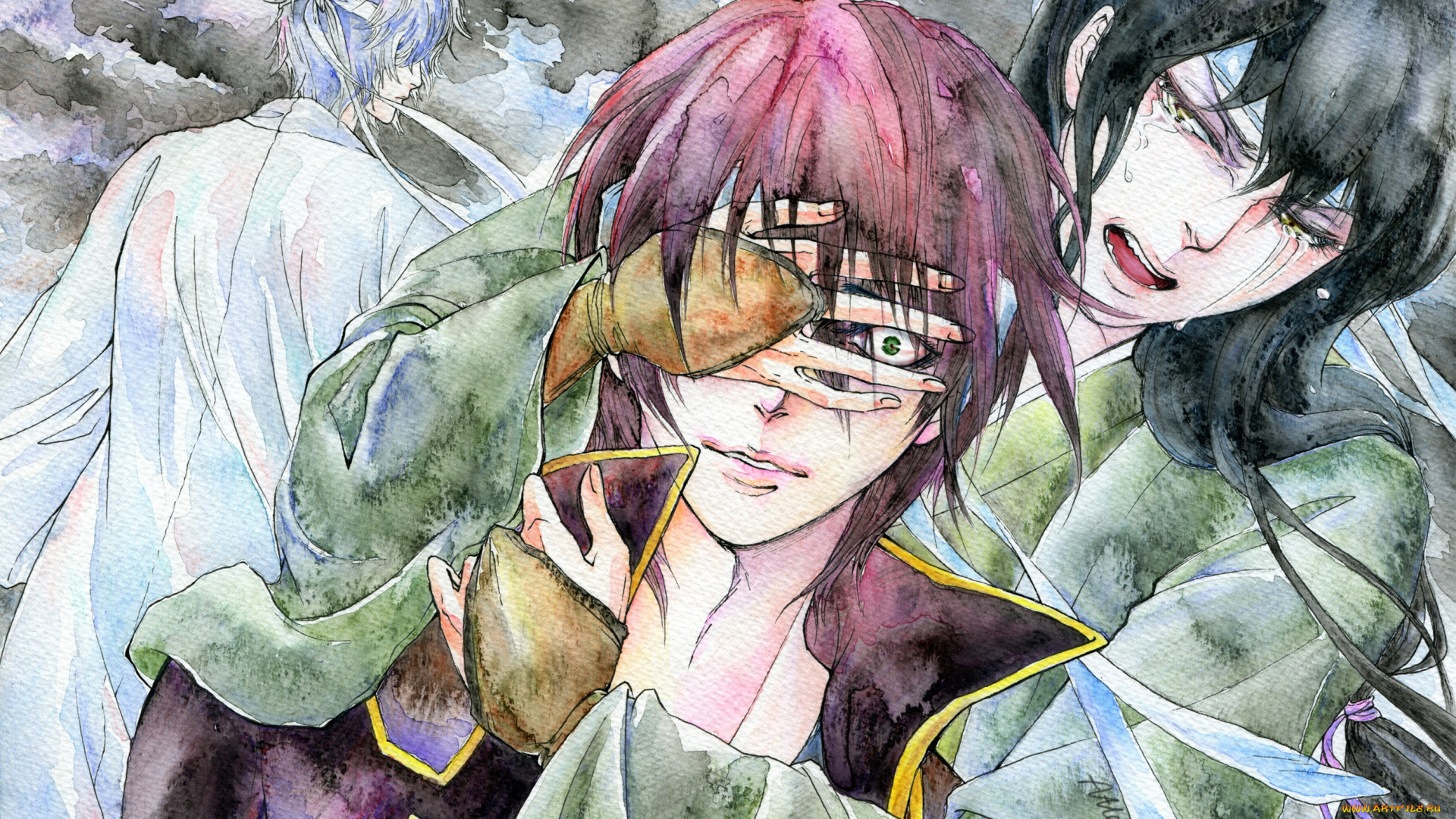 аниме, gintama, арт, гинтама, парни