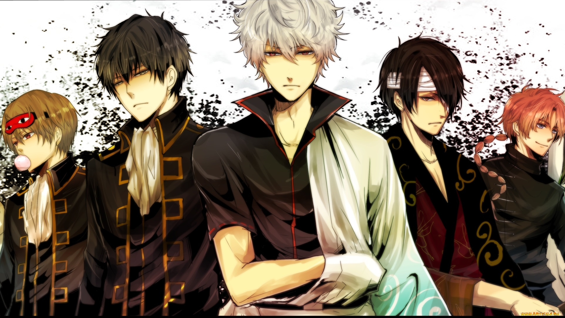 аниме, gintama, арт, гинтама, парни