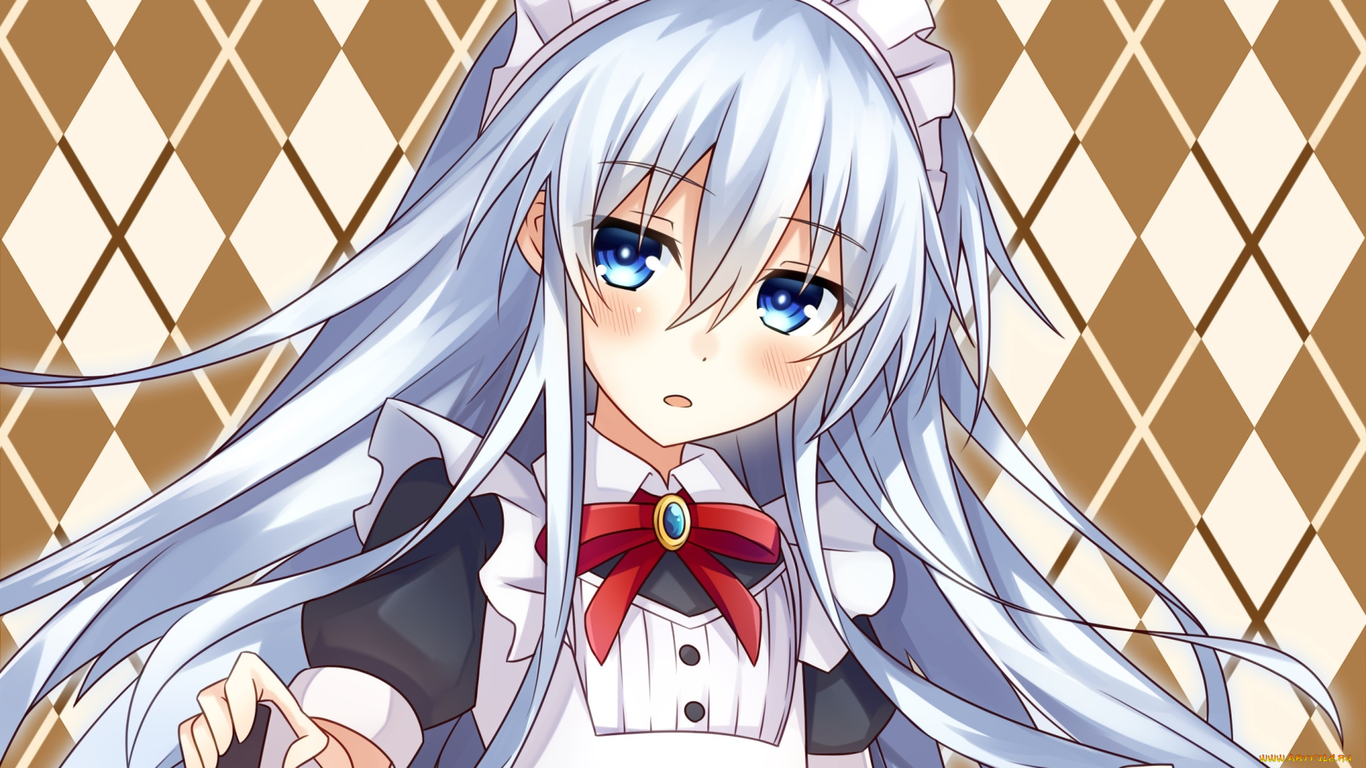 аниме, kantai, collection, взгляд, девушка, платье, фон