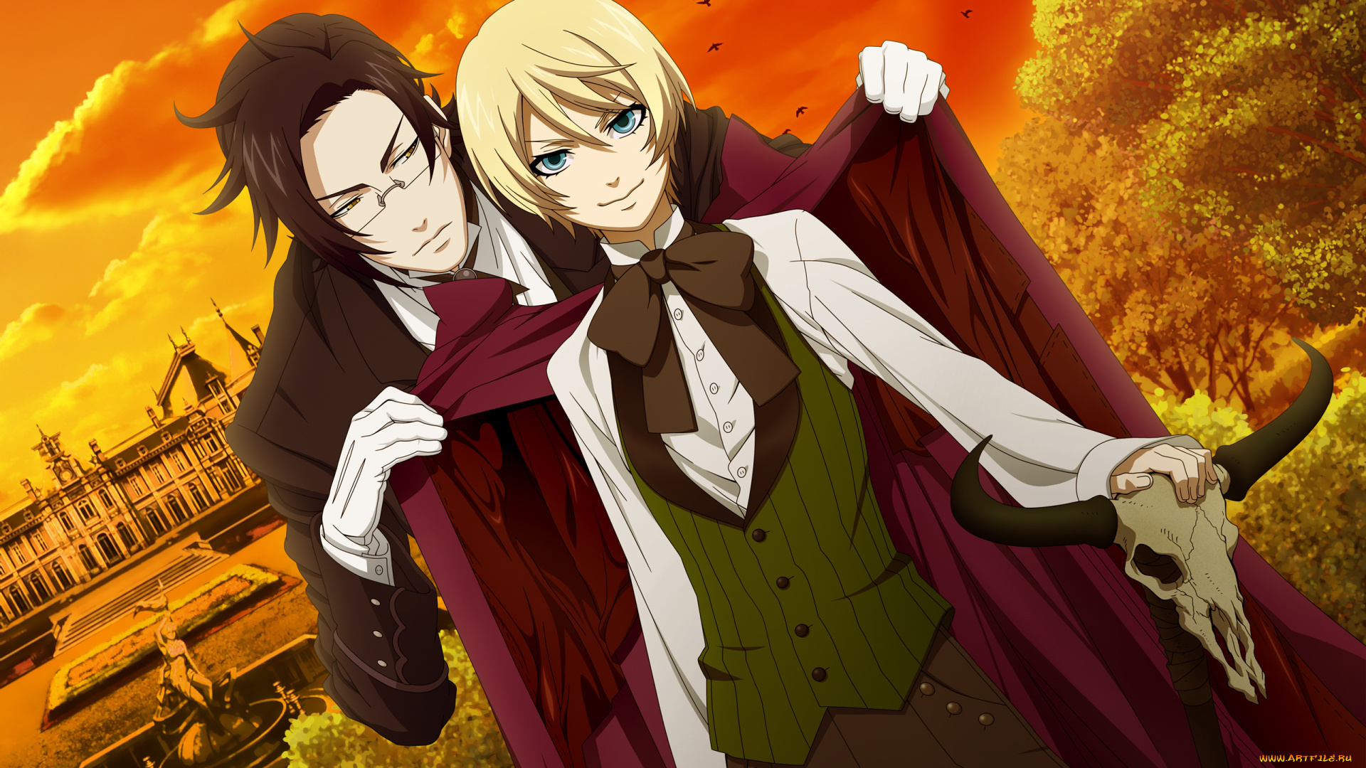 аниме, kuroshitsuji, демон, мальчик, клод, тёмный, дворецкий