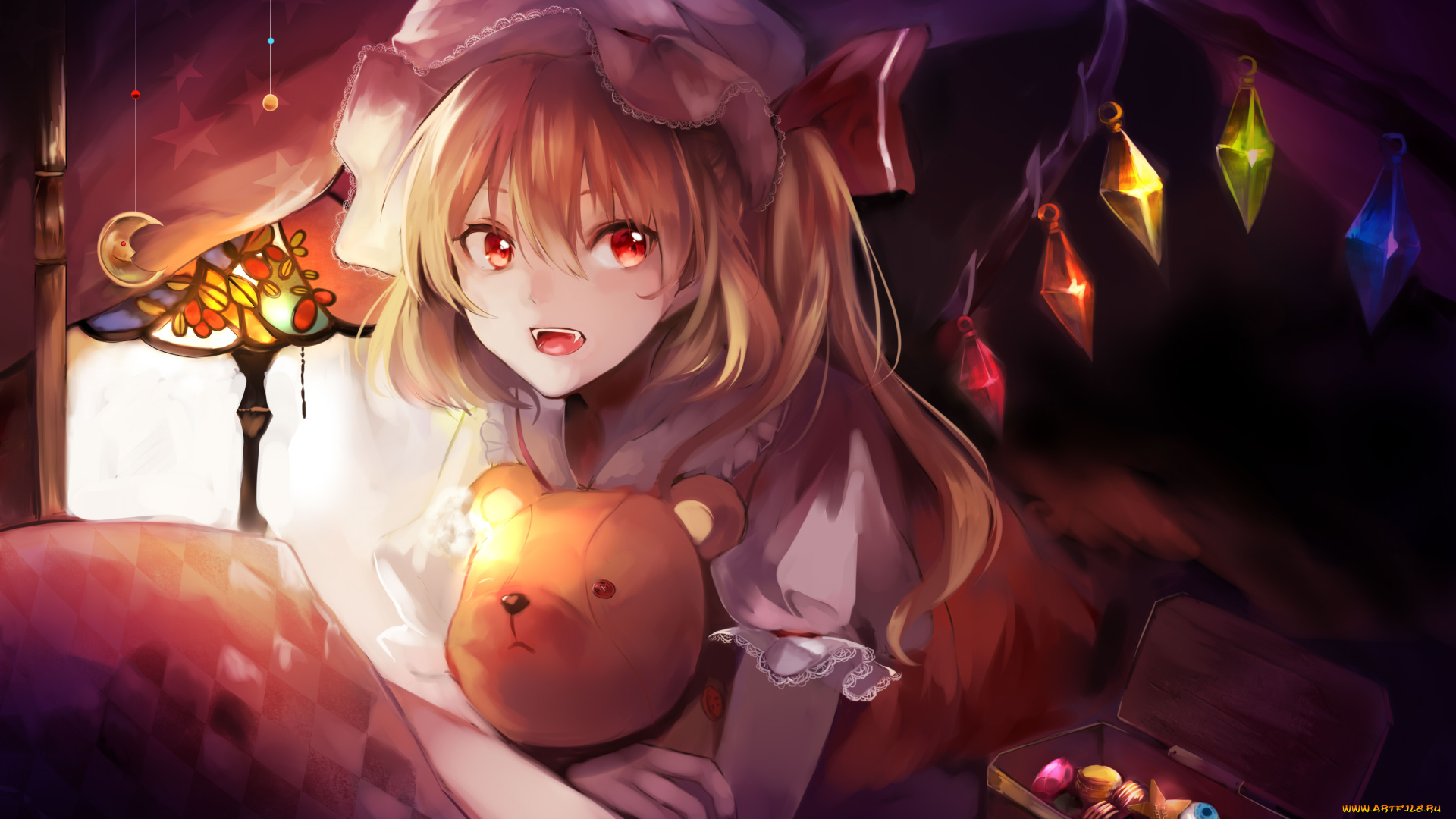 аниме, touhou, flandre, scarlet, yuki, shiro, ubq315, арт, девочка