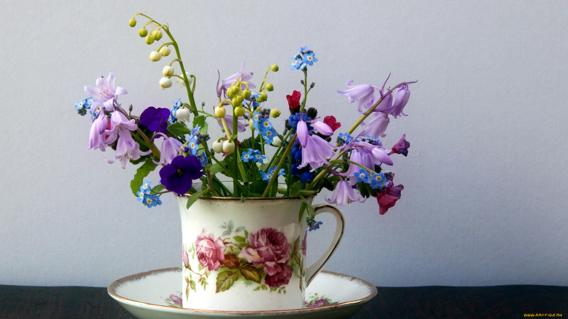 цветы, букеты, , композиции, ландыши, колокольчики, незабудки