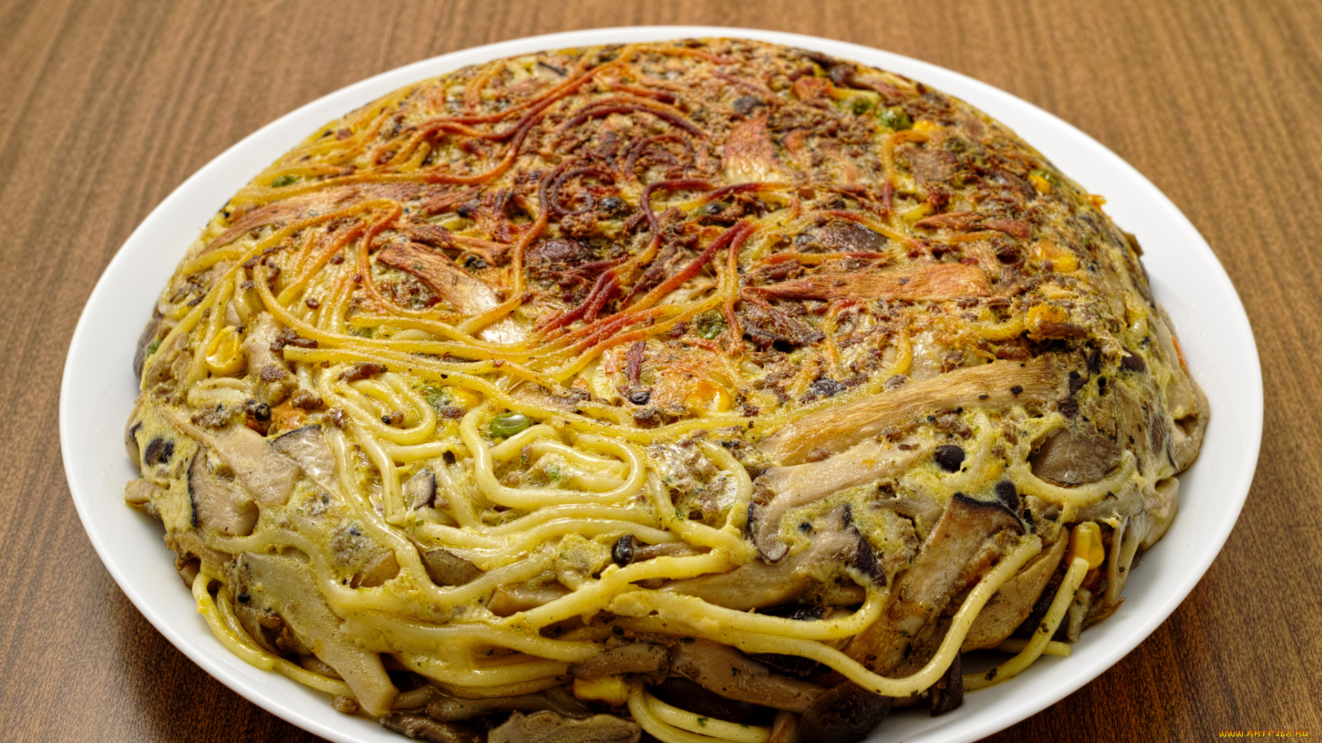 еда, макаронные, блюда, запеканка