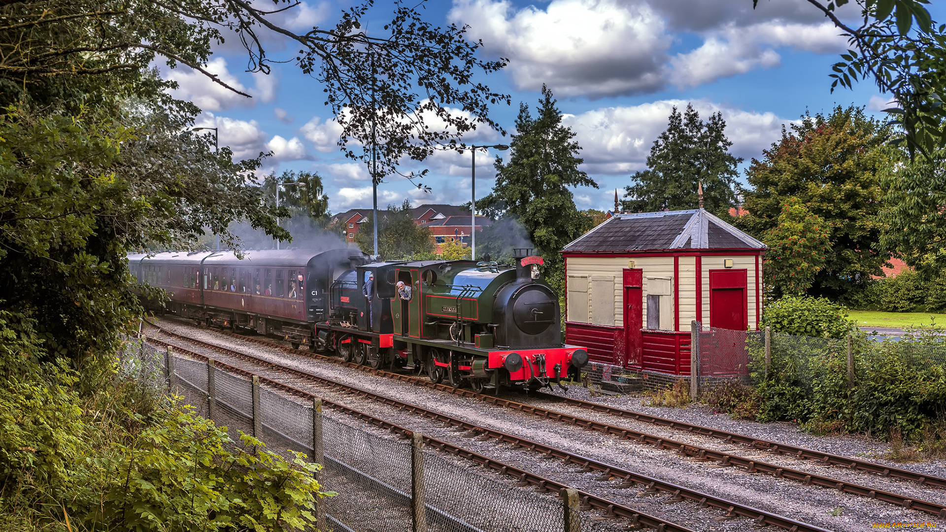 техника, паровозы, железная, рельсы, дорога, паровоз