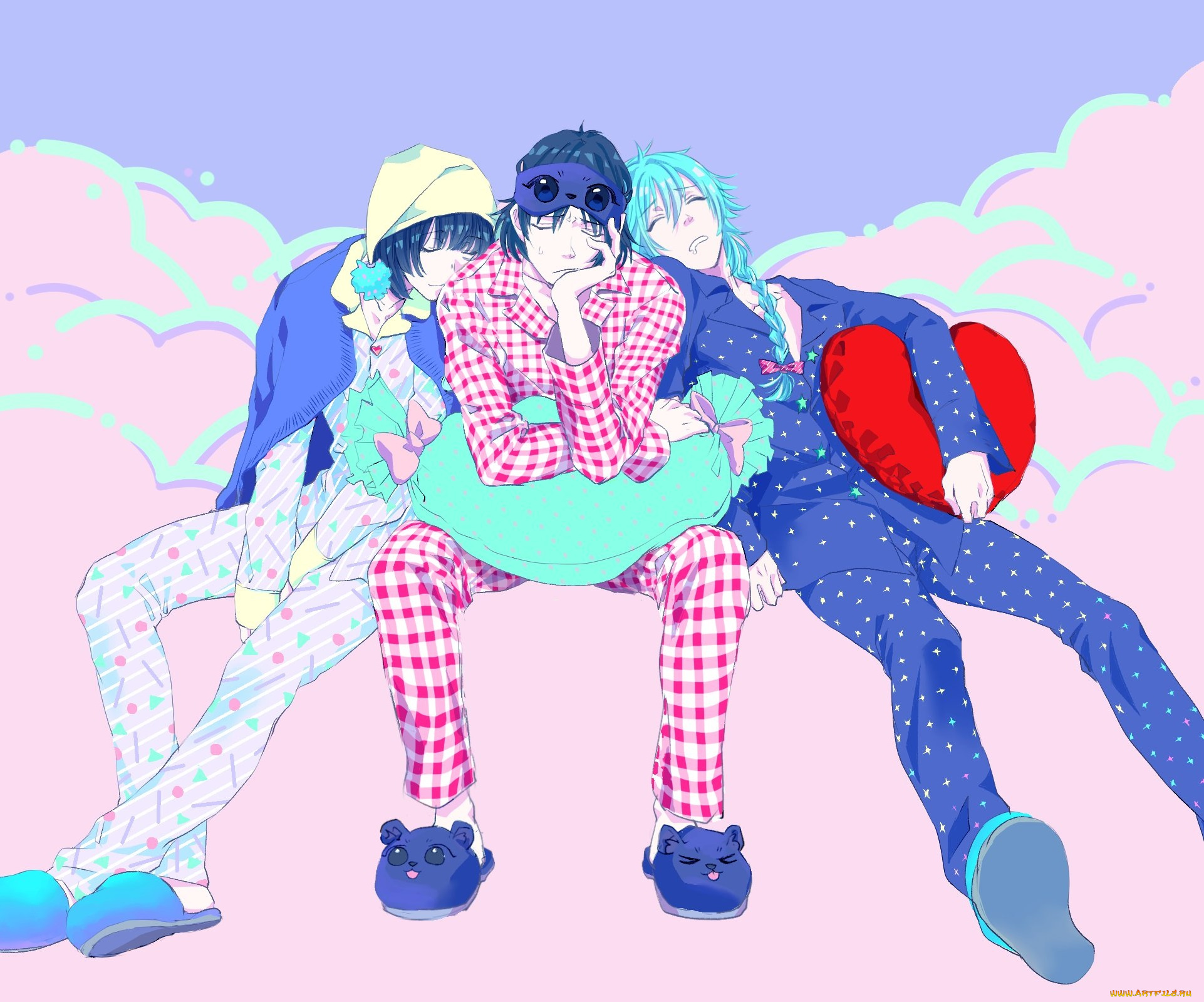 аниме, dramatical, murder, драматическое, убийство, парни