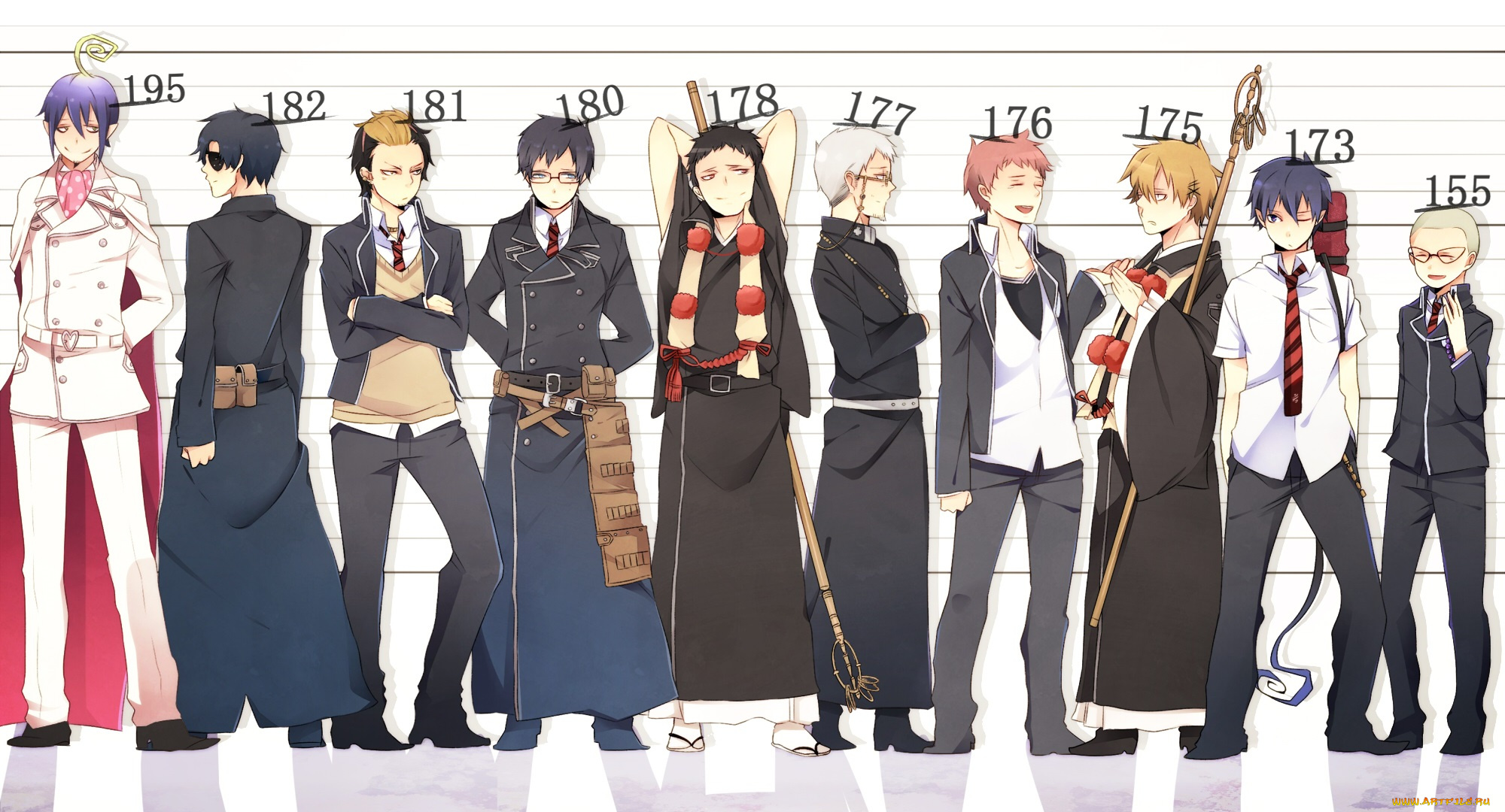 аниме, ao, no, exorcist, рин, синий, экзорцист, арт, парни, братья, юкио