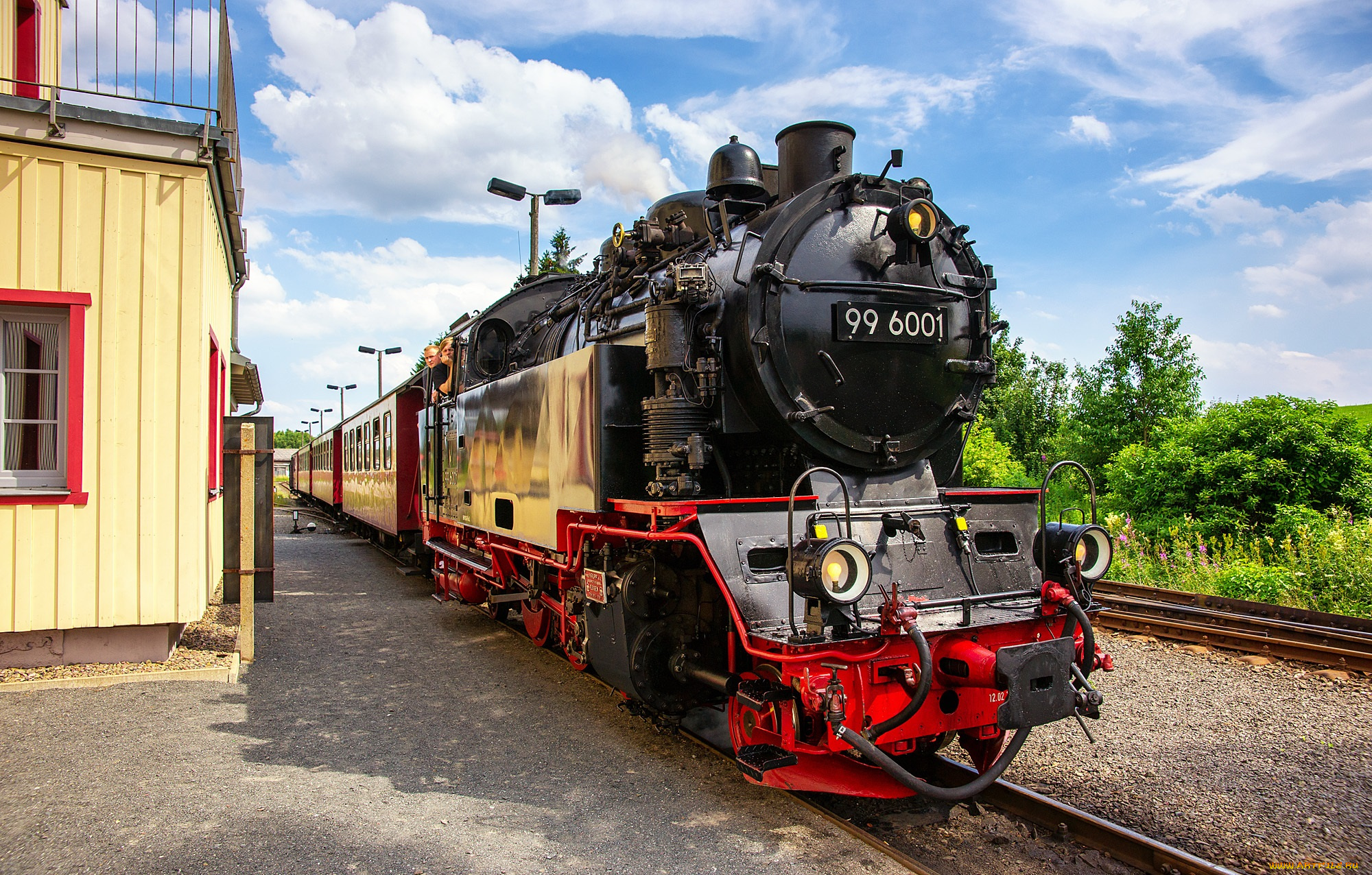 техника, паровозы, дорога, железная, паровоз, рельсы