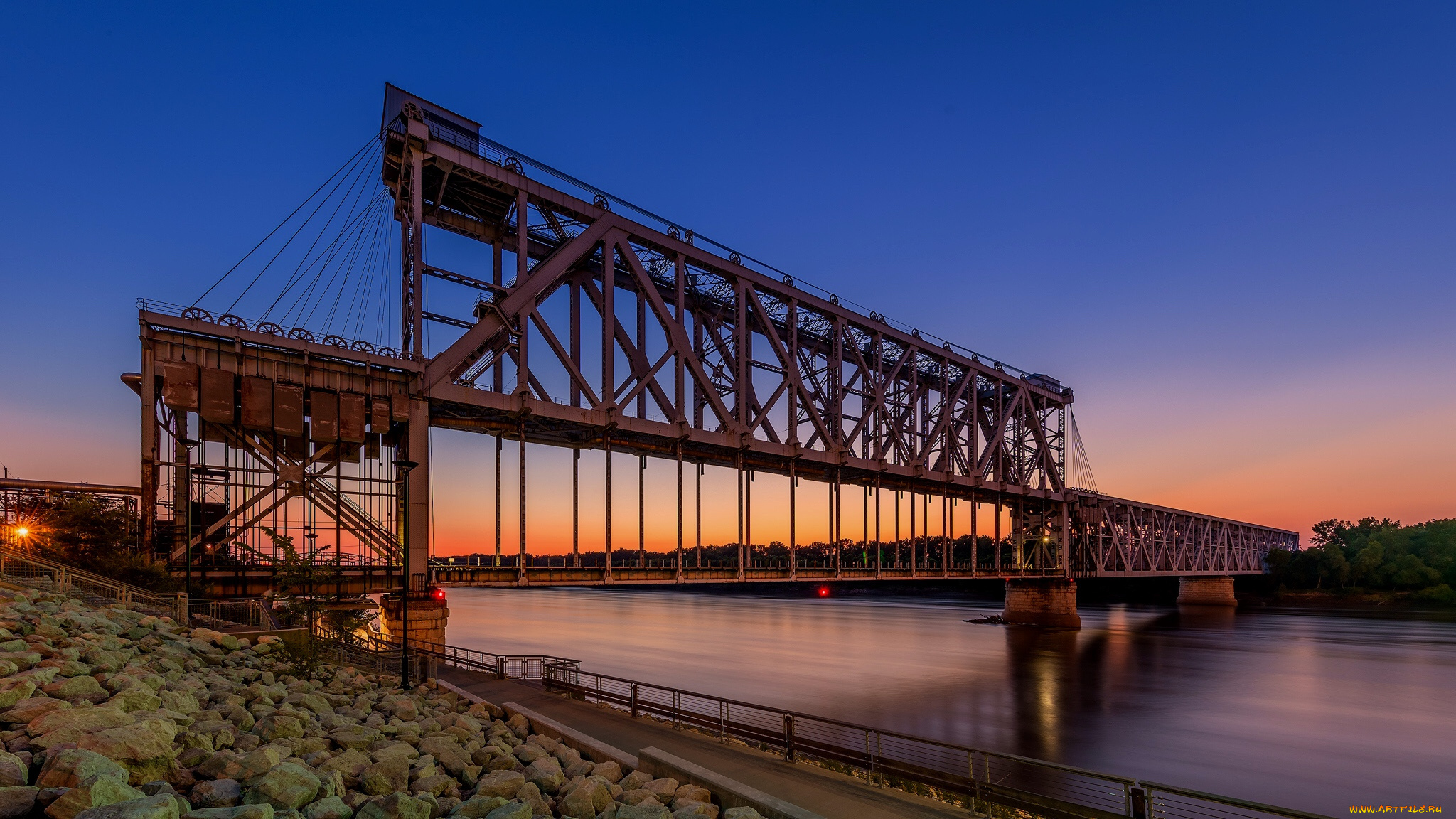 города, -, мосты, мост, река