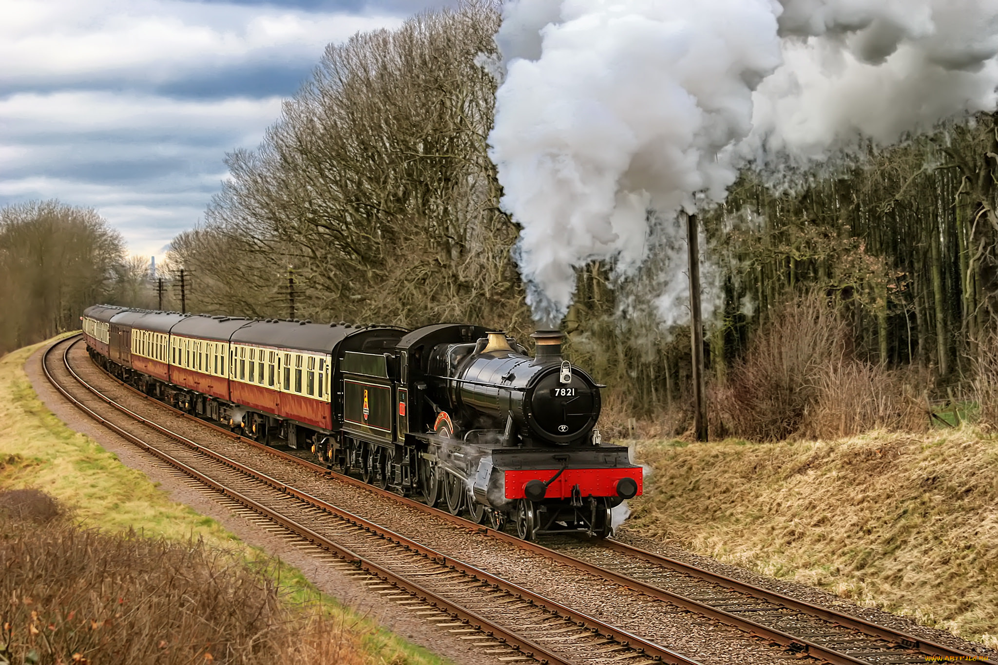 техника, паровозы, паровоз, рельсы, дорога, железная