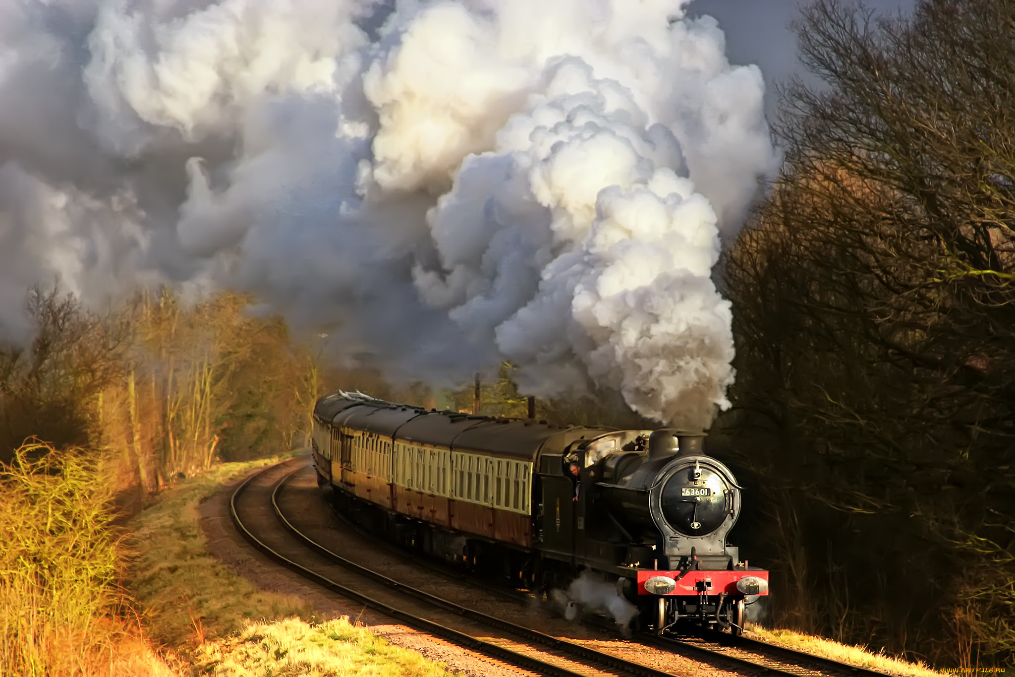 техника, паровозы, рельсы, дорога, железная, паровоз