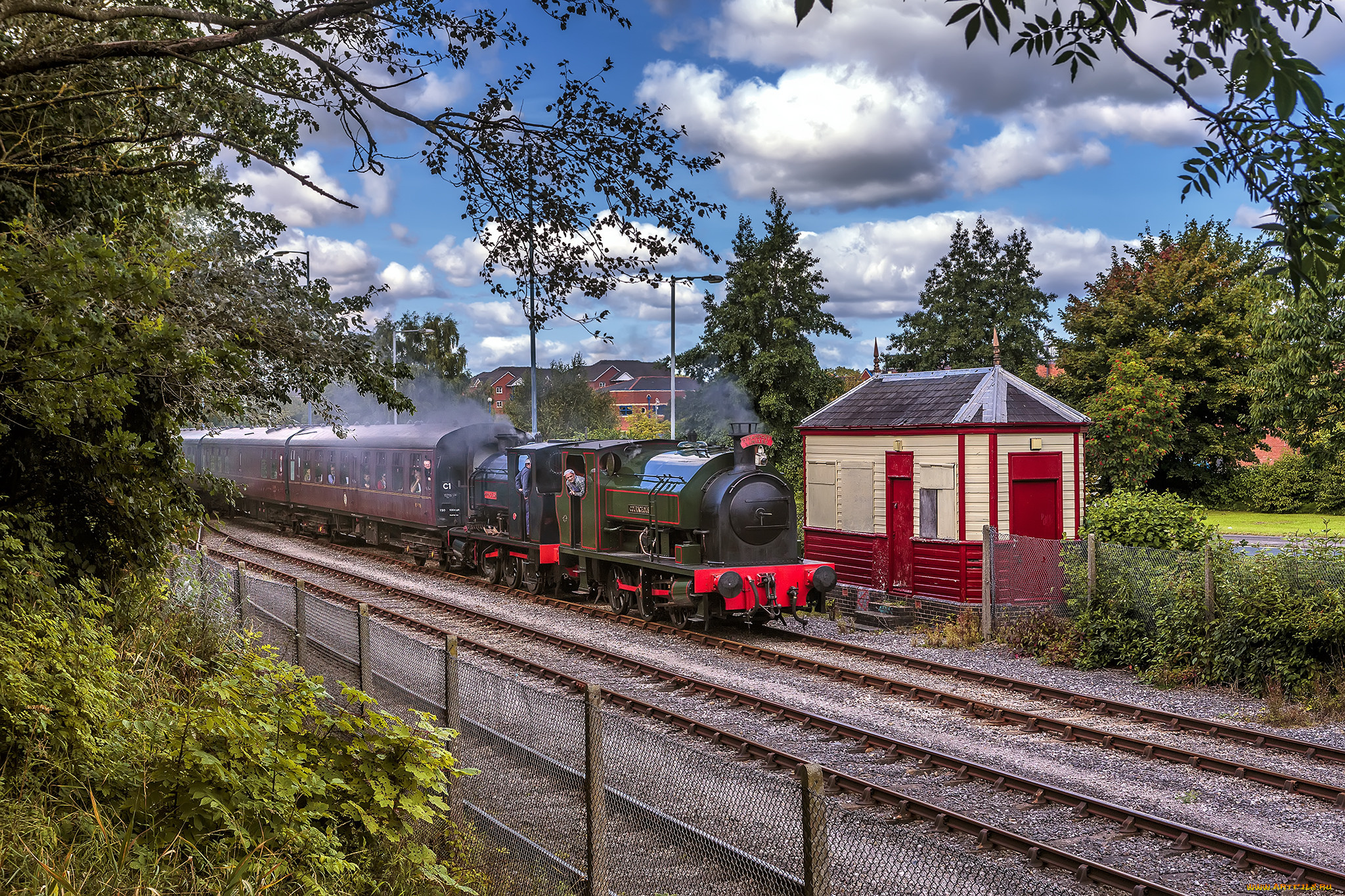 техника, паровозы, железная, рельсы, дорога, паровоз