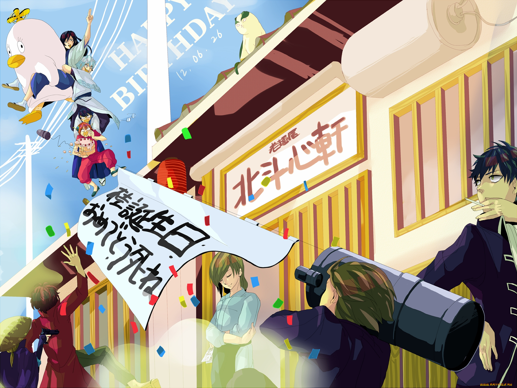 аниме, gintama, арт, гинтама