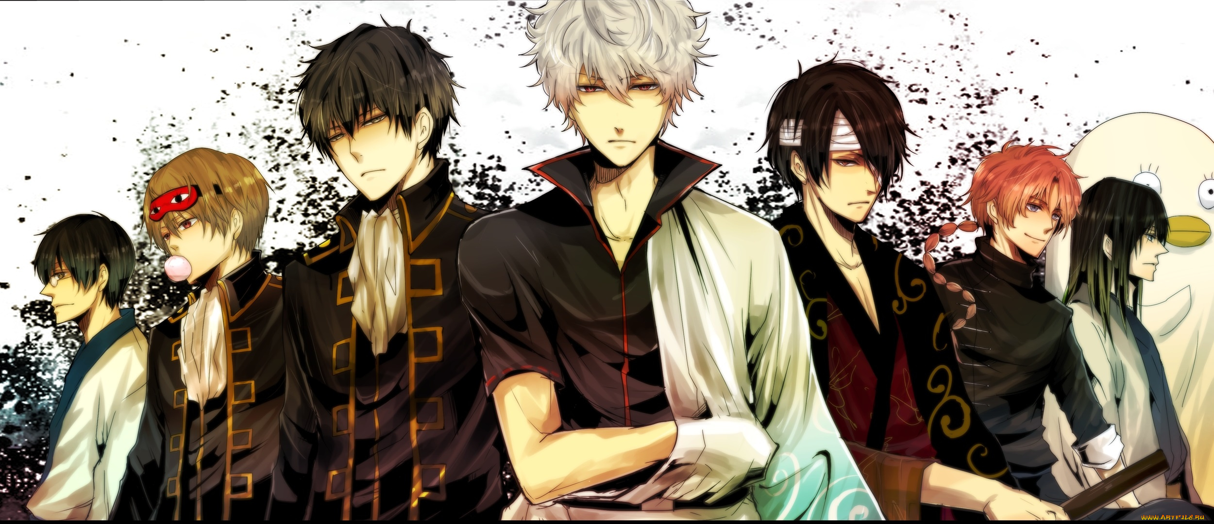 аниме, gintama, арт, гинтама, парни