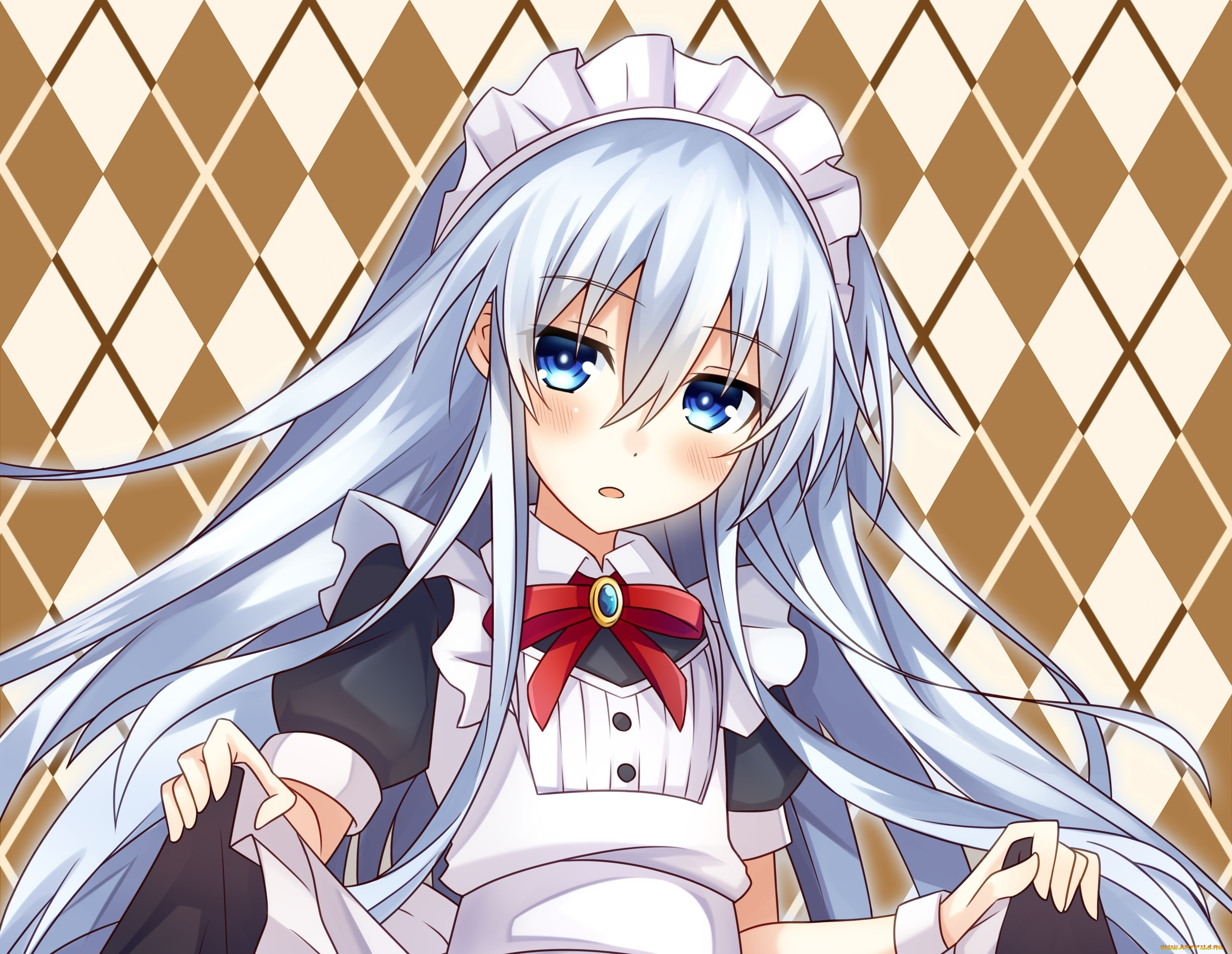 аниме, kantai, collection, взгляд, девушка, платье, фон