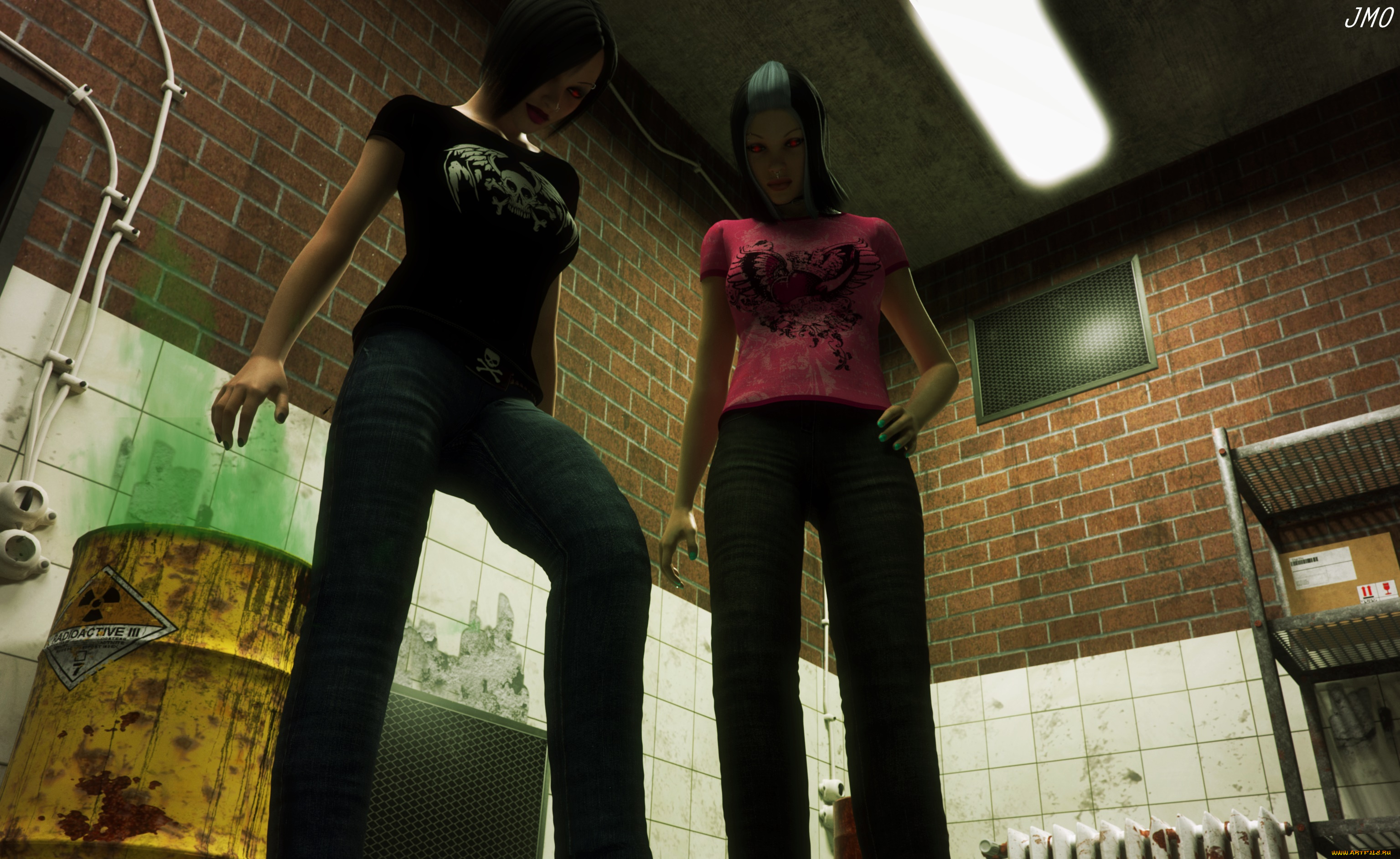 3д, графика, люди, , people, фон, взгляд, девушки