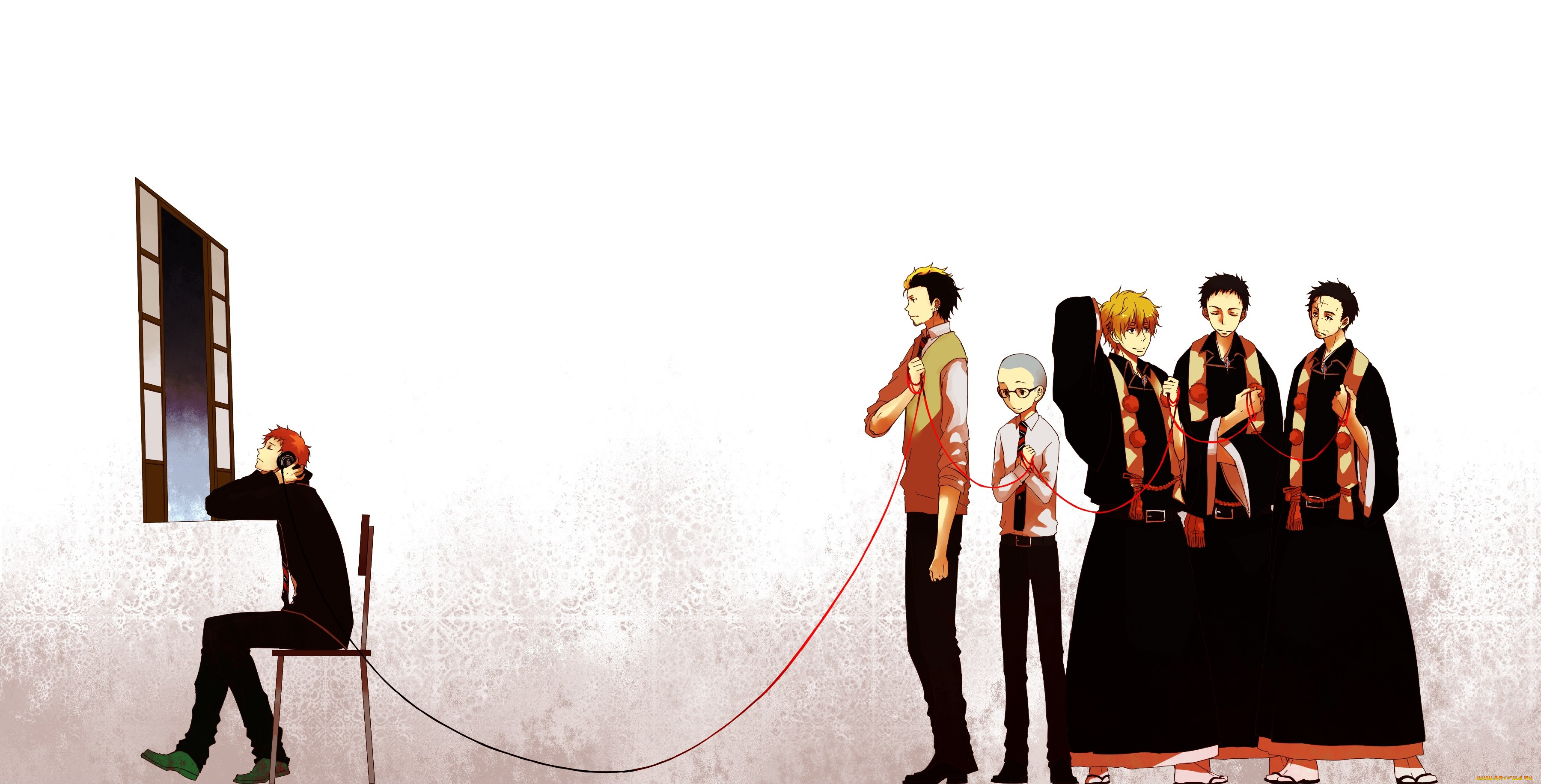 аниме, ao, no, exorcist, синий, экзорцист, парни, фон, арт