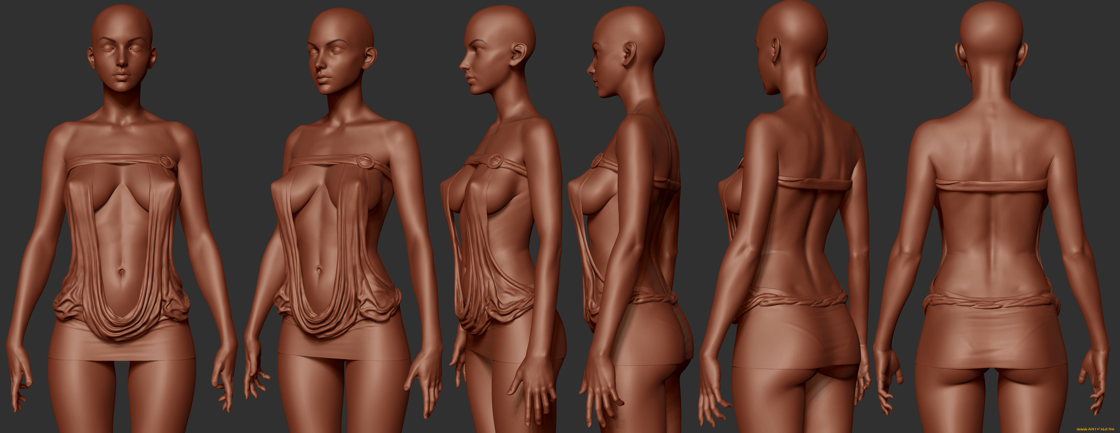 3д, графика, _science, fiction, фон, взгляд, девушка