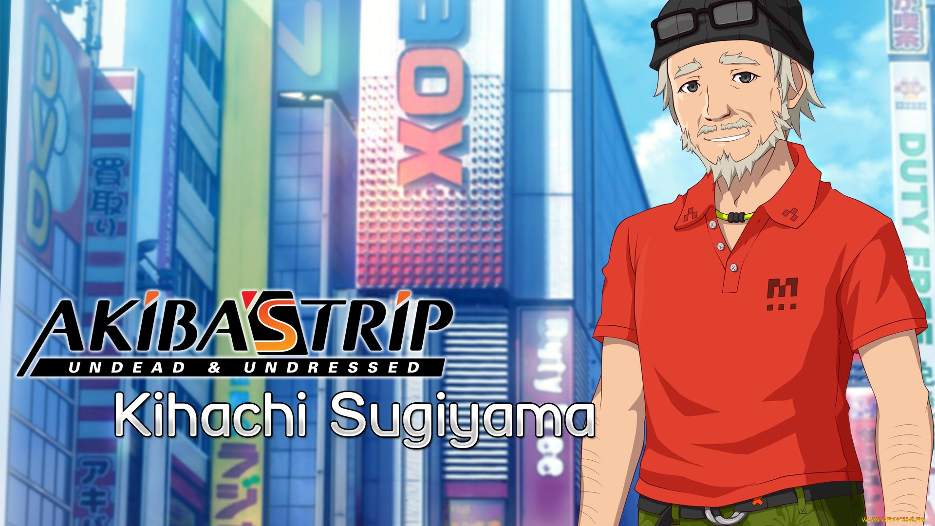 akiba`s, trip, аниме, , undead, &, undressed, мужчина, взгляд, фон