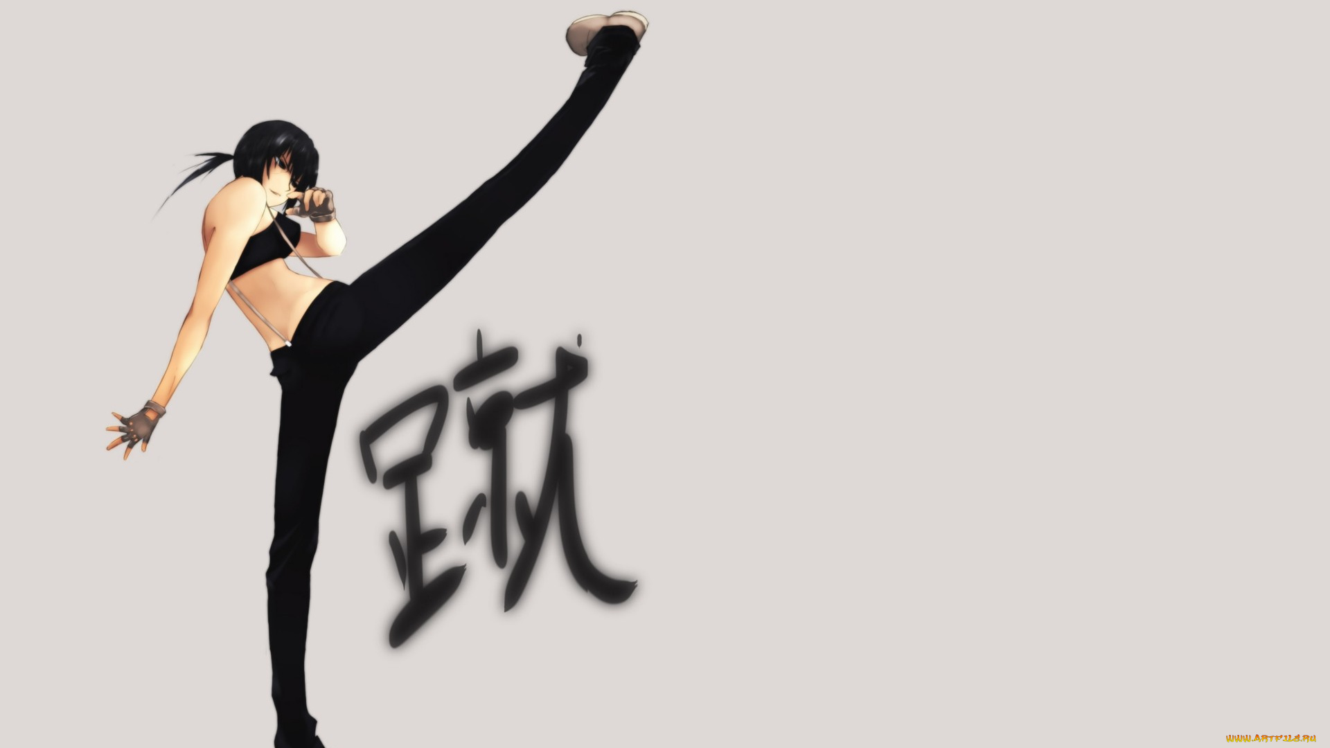 аниме, canaan, фон, взгляд, девушка