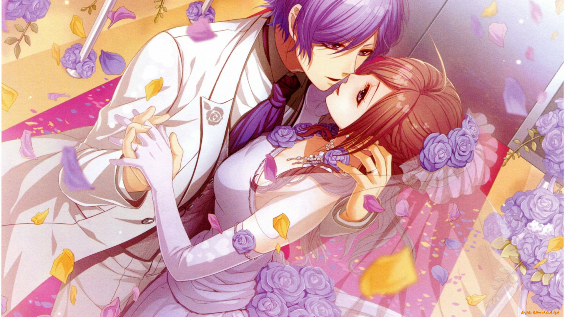 аниме, glass, heart, princess, пара