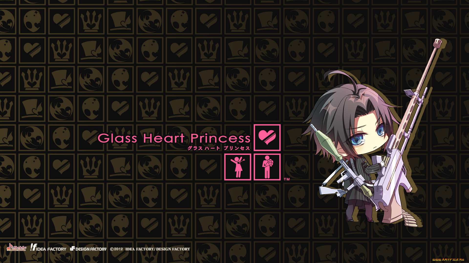 аниме, glass, heart, princess, персонаж