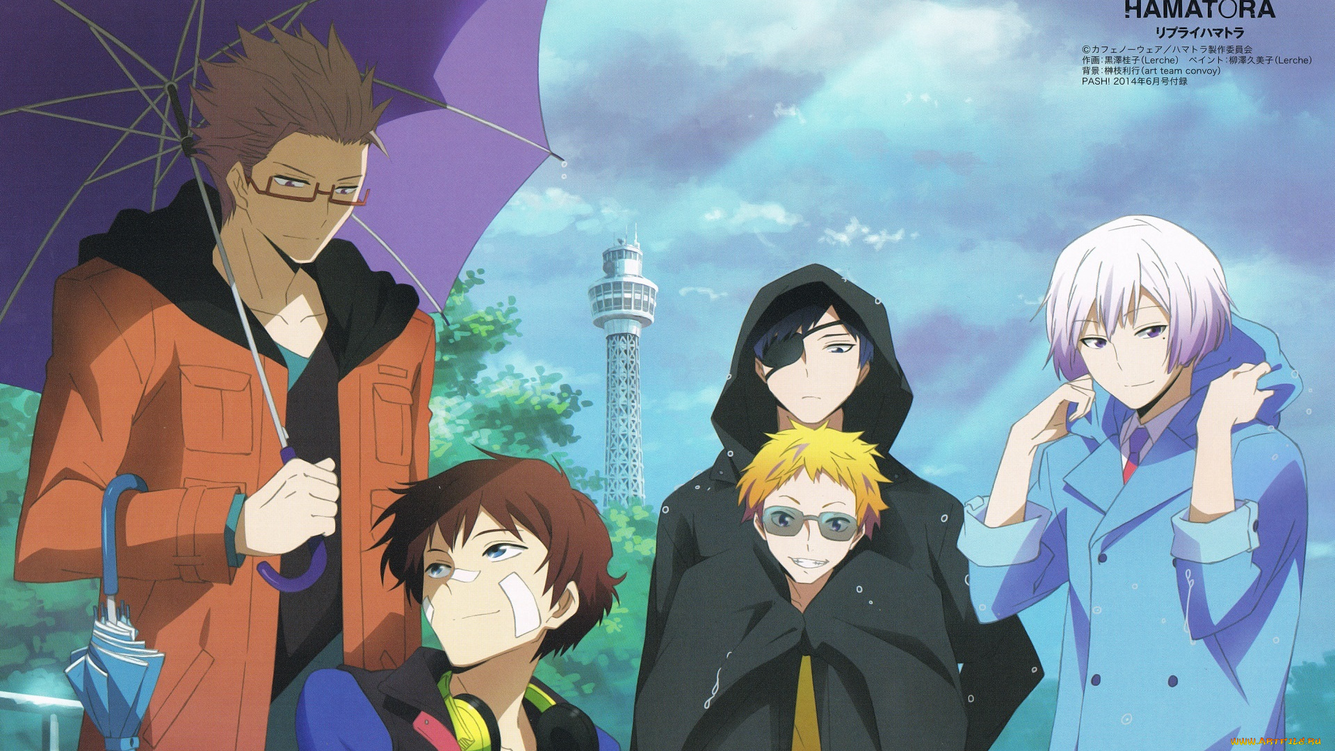 аниме, hamatora, парни