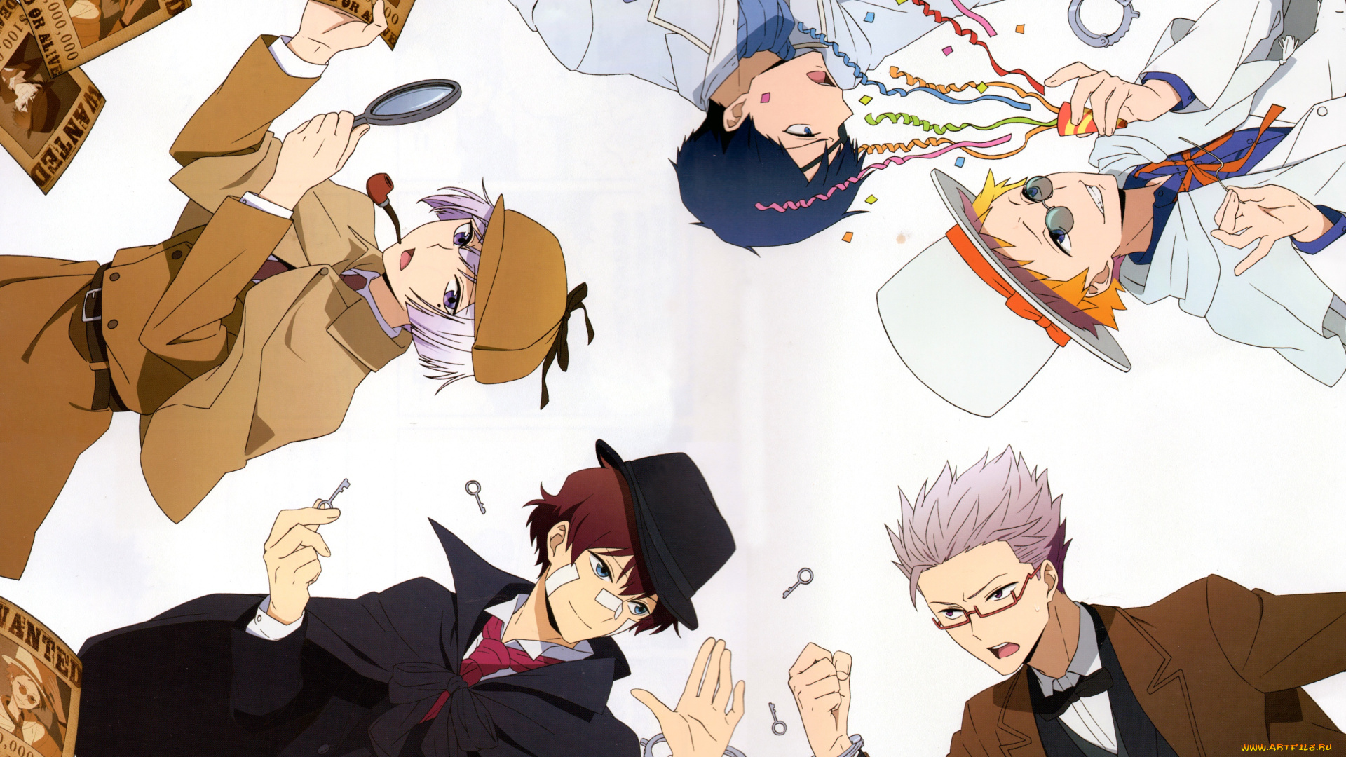 аниме, hamatora, парни, хаматора