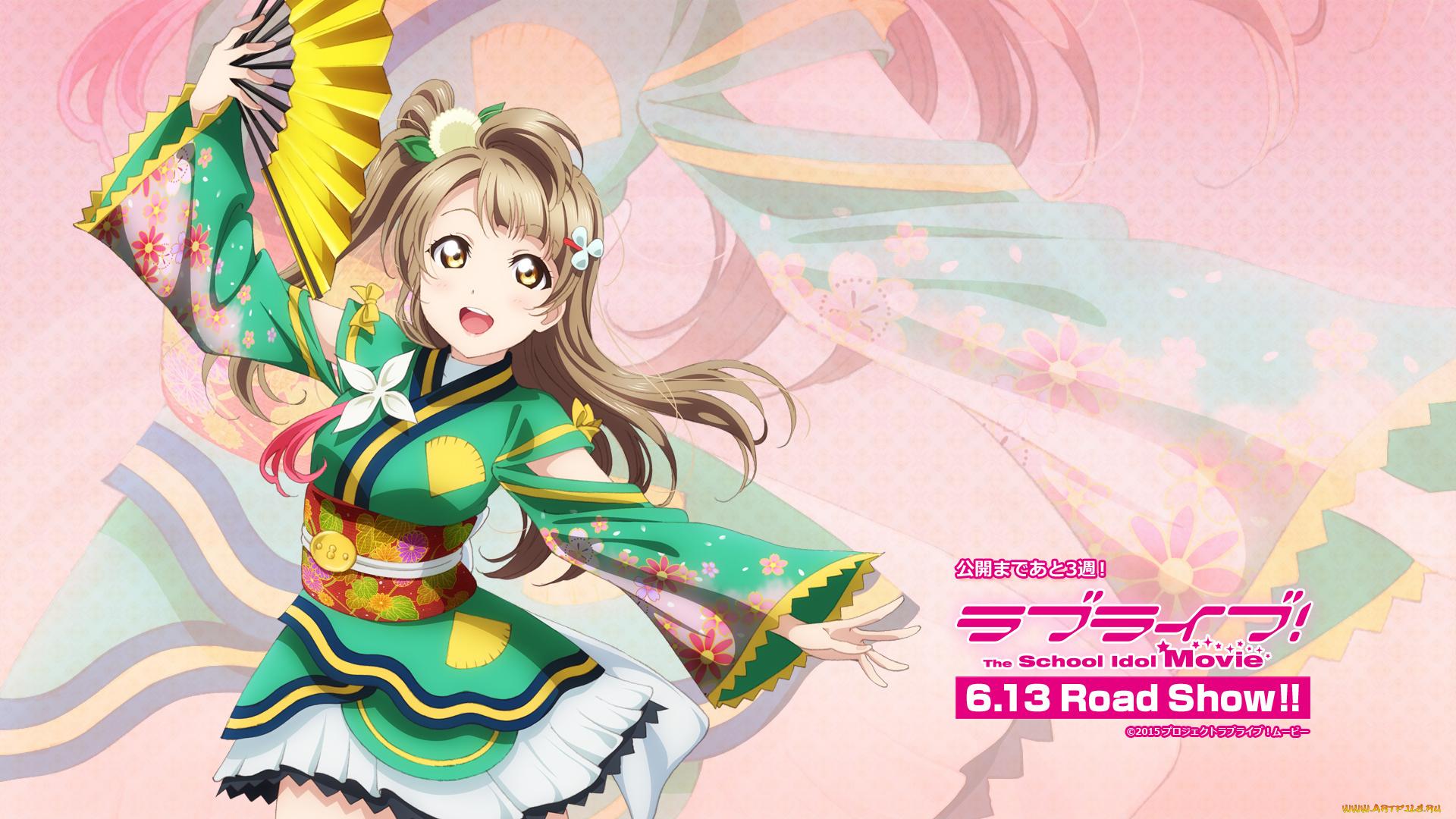 аниме, love, live, , school, idol, project, фон, взгляд, девушка